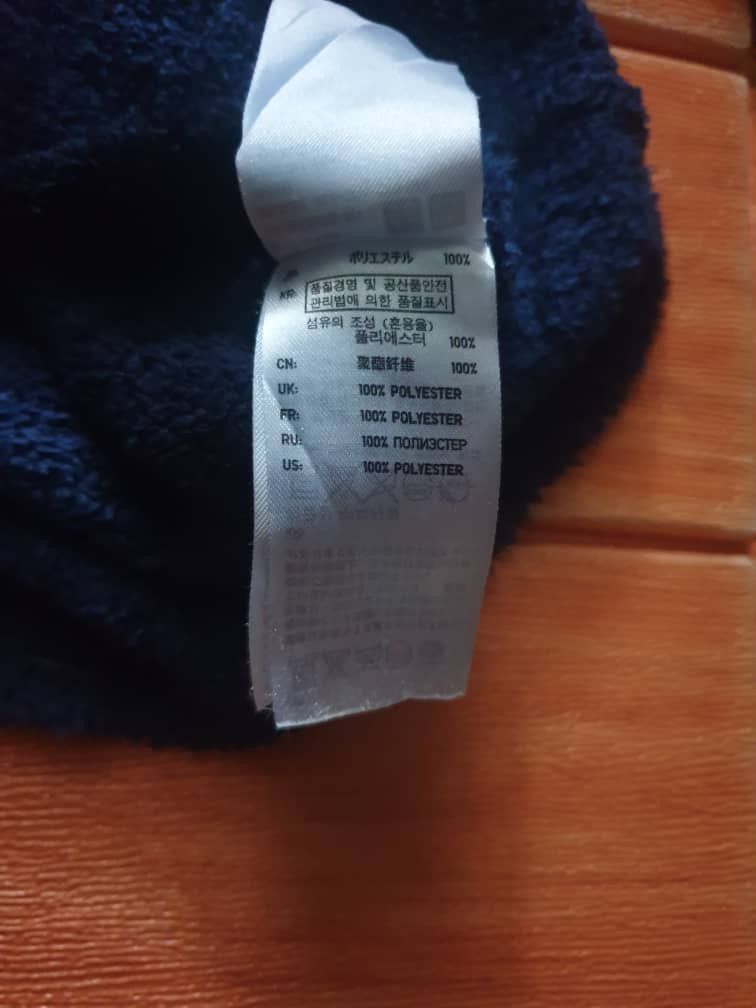 Uniqlo Uniqlo stripe blue black Fleece Hoodie Sweater Size M / US 6-8 / IT 42-44 - 4 Thumbnail