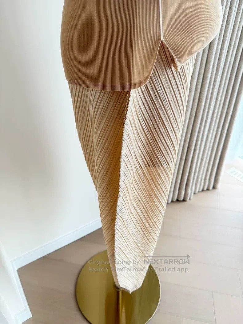 Issey Miyake Issey Miyake Disc-shaped Irregular Pants Light Beige Size 25" / US 0 / IT 36 - 6 Thumbnail
