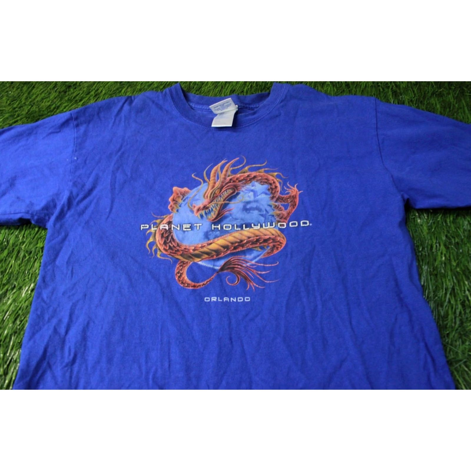 Planet Hollywood Planet Hollywood Orlando 1998 Shirt Men Large L Blue 1990s Vintage Official Product Broadway Disney Theme Shirts Size US L / EU 52-54 / 3 - 2 Thumbnail