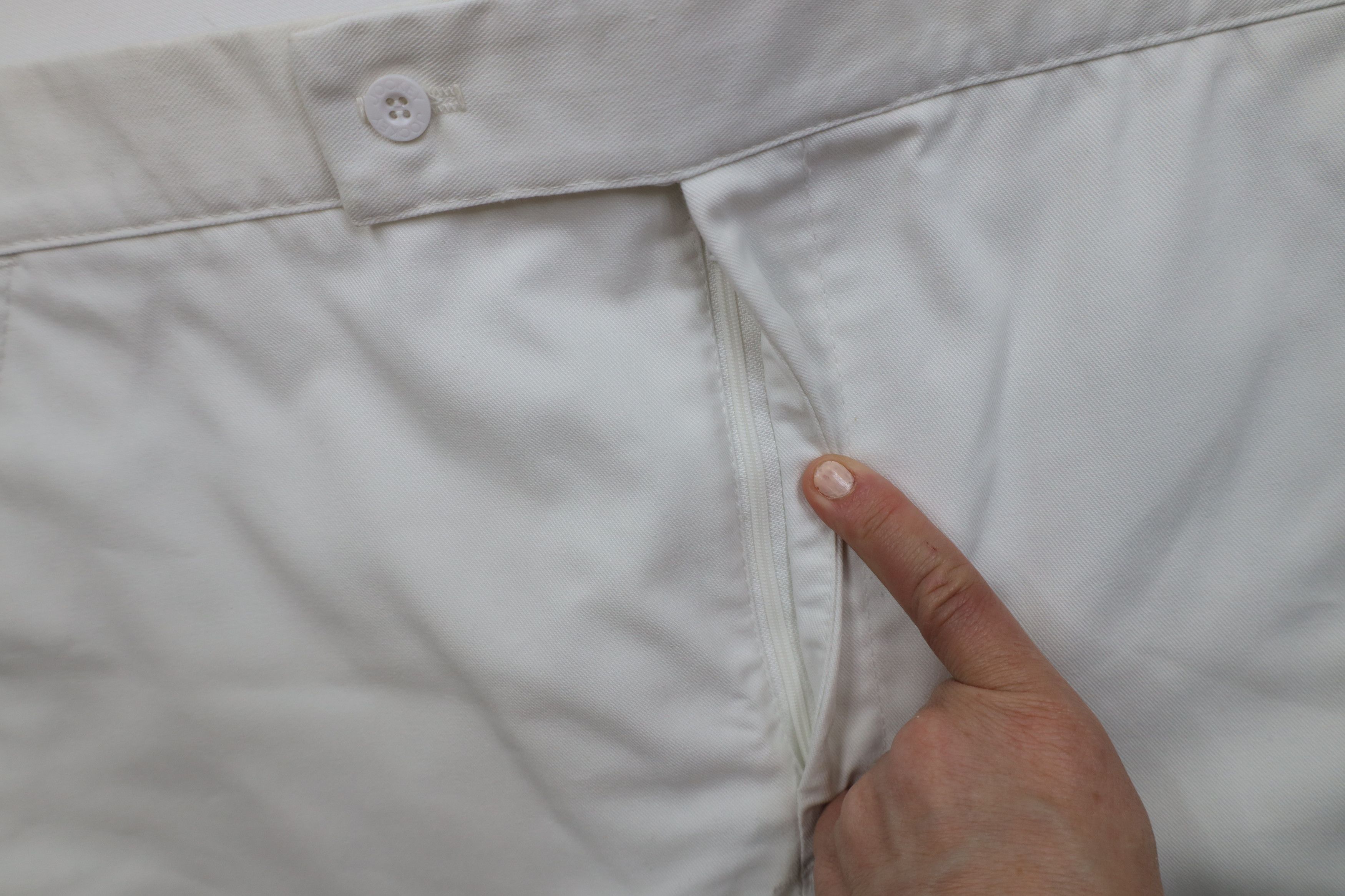Vintage Vintage 70s Streetwear Above Knee Chino Shorts White USA Size US 36 / EU 52 - 6 Thumbnail