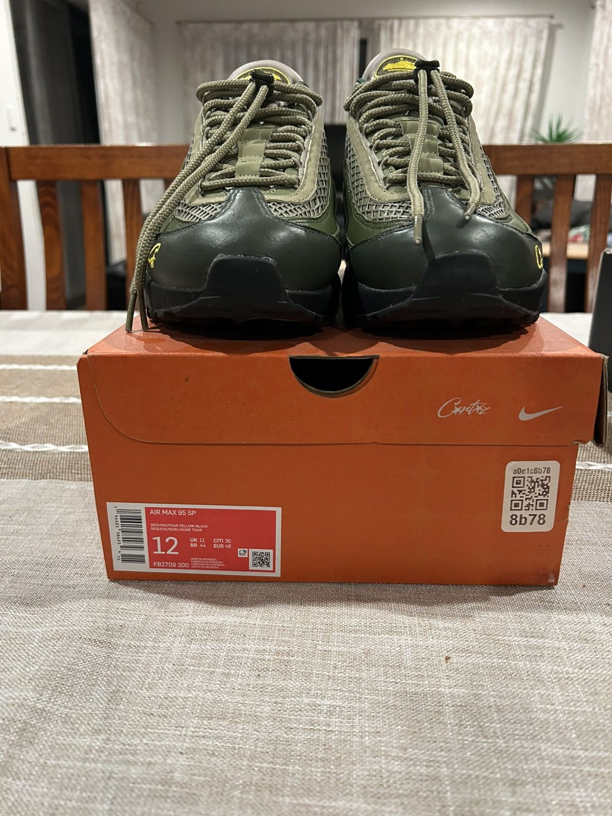 Corteiz × Nike Corteiz x Air Max 95 SP “Rules the world - sequoia” Size US 12 / EU 45 - 4 Thumbnail