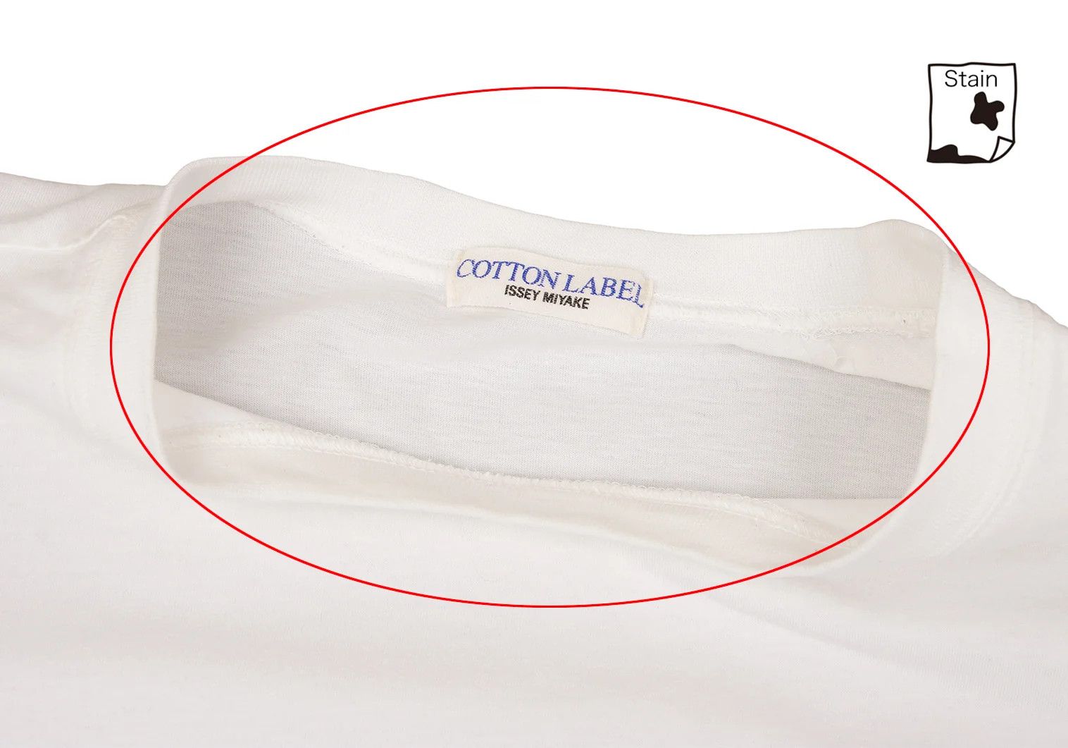 Issey Miyake Cotton Basic Short Sleeve T-Shirt in Off White Size US M / EU 48-50 / 2 - 4 Thumbnail