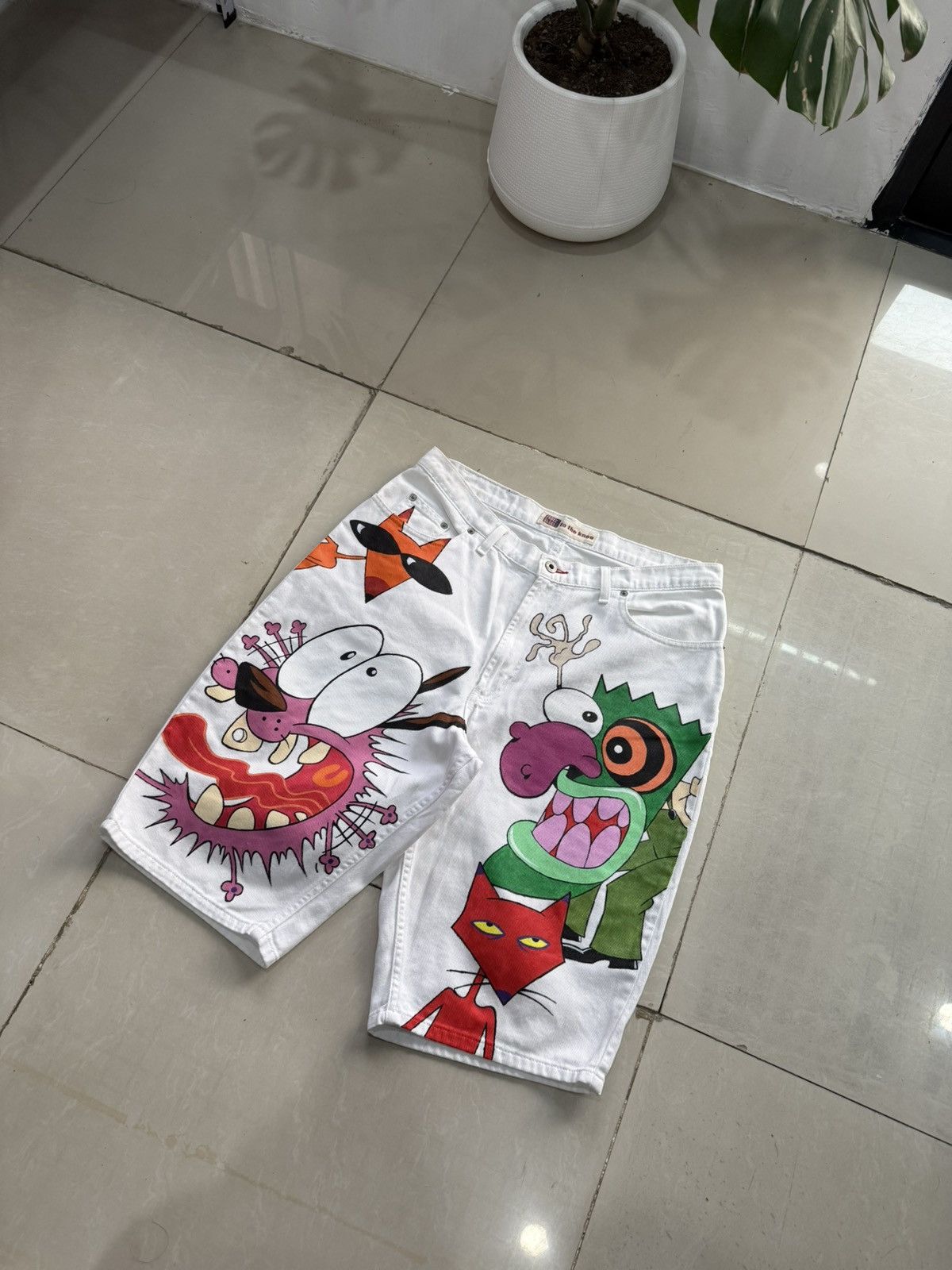 Cartoon Network × Faded Glory Fade glory Custom hand painted Courage Size US 34 / EU 50 - 1 Thumbnail