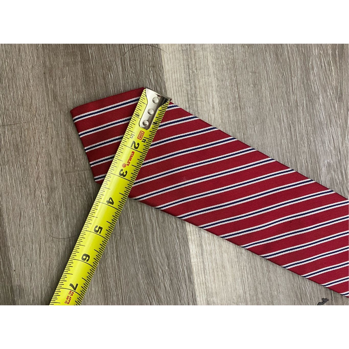 Chaps Chaps Red White Blue Diagonal Stripe Tie Size ONE SIZE - 2 Thumbnail