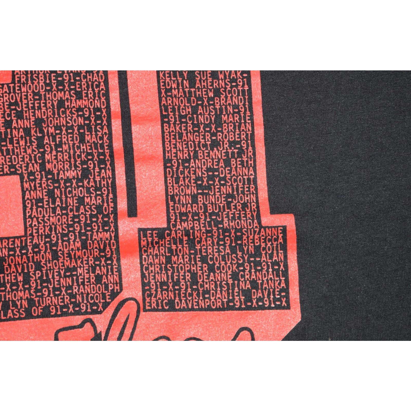 TEE JAYS VINTAGE TEE JAYS '91 PANTHERS GRADUATE T-SHIRT BLACK XL RETRO 90s MENS Size US XL / EU 56 / 4 - 6 Thumbnail