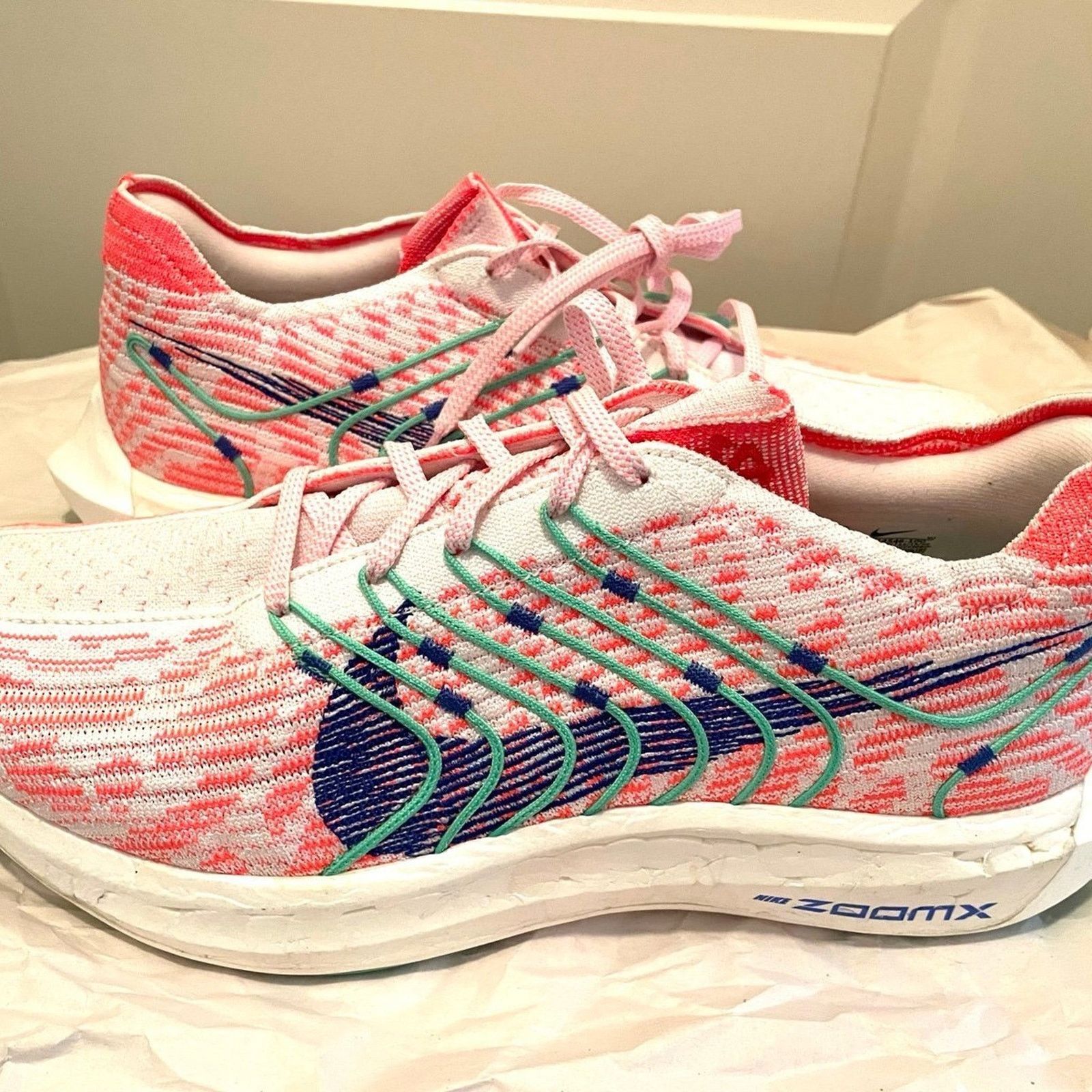 Nike Nike Pegasus Turbo Flyknit Hot Punch Electric Algae Size US 12 / IT 42 - 2 Thumbnail