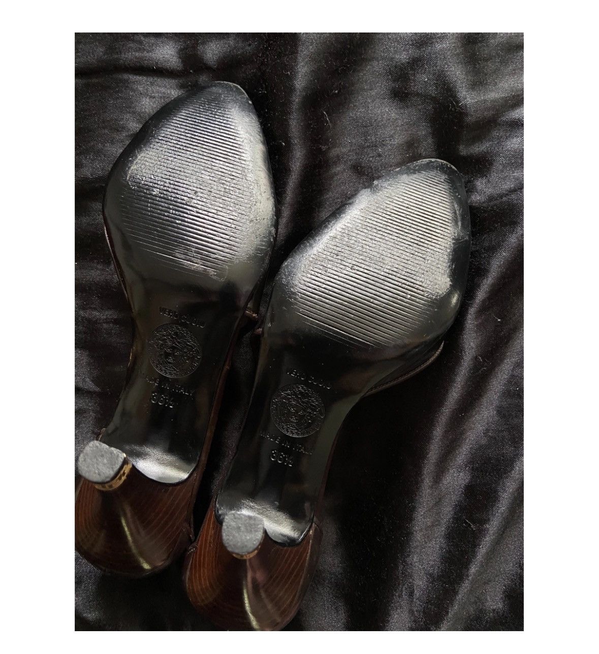 Versace × Vintage Leather Heels Gianni Versace Size US 6 / IT 36 - 8 Thumbnail