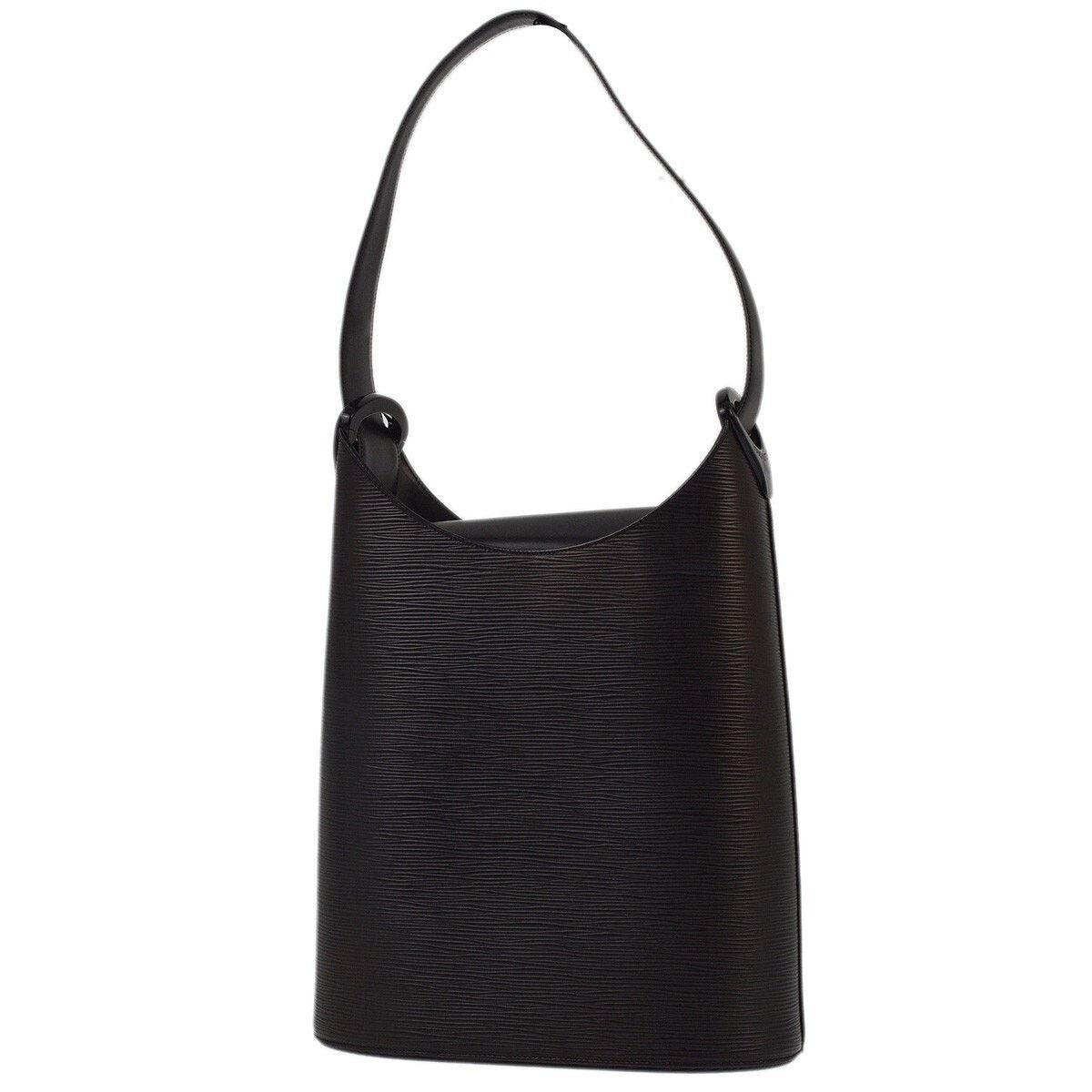 Louis Vuitton Epi Leather Verseau Handbag Black