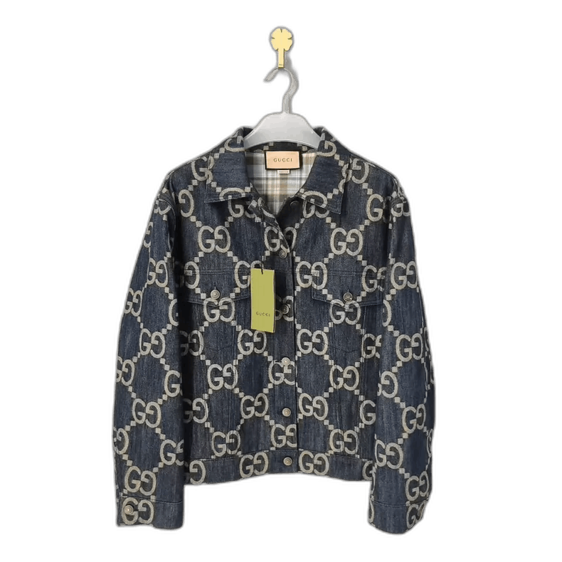 Gucci Gucci Denim Jacket with GG Print-2508 Size US M / EU 48-50 / 2 - 1 Thumbnail