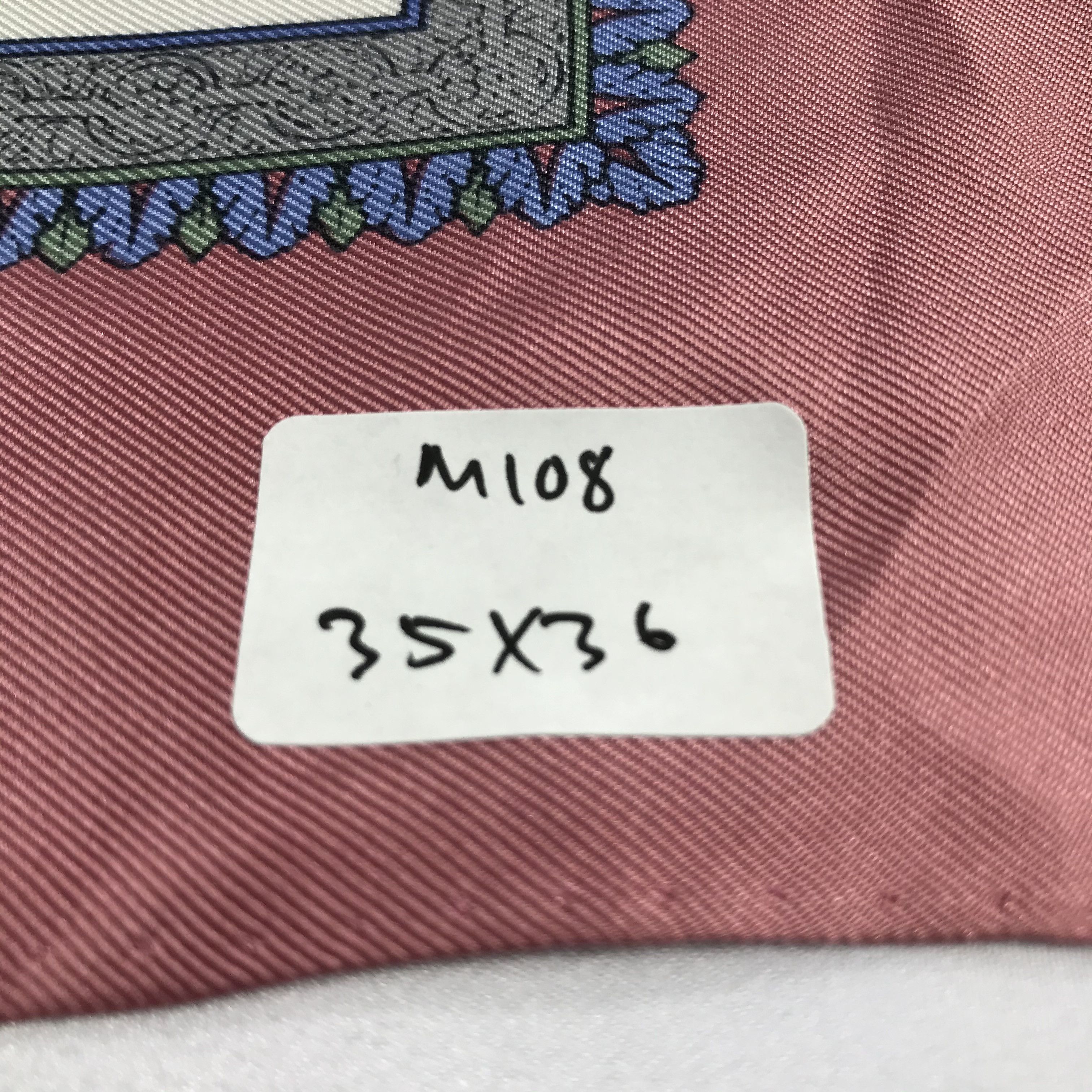 Vintage Ginnie Johansen Stamps Silk Scarf M108 Size ONE SIZE - 7 Thumbnail