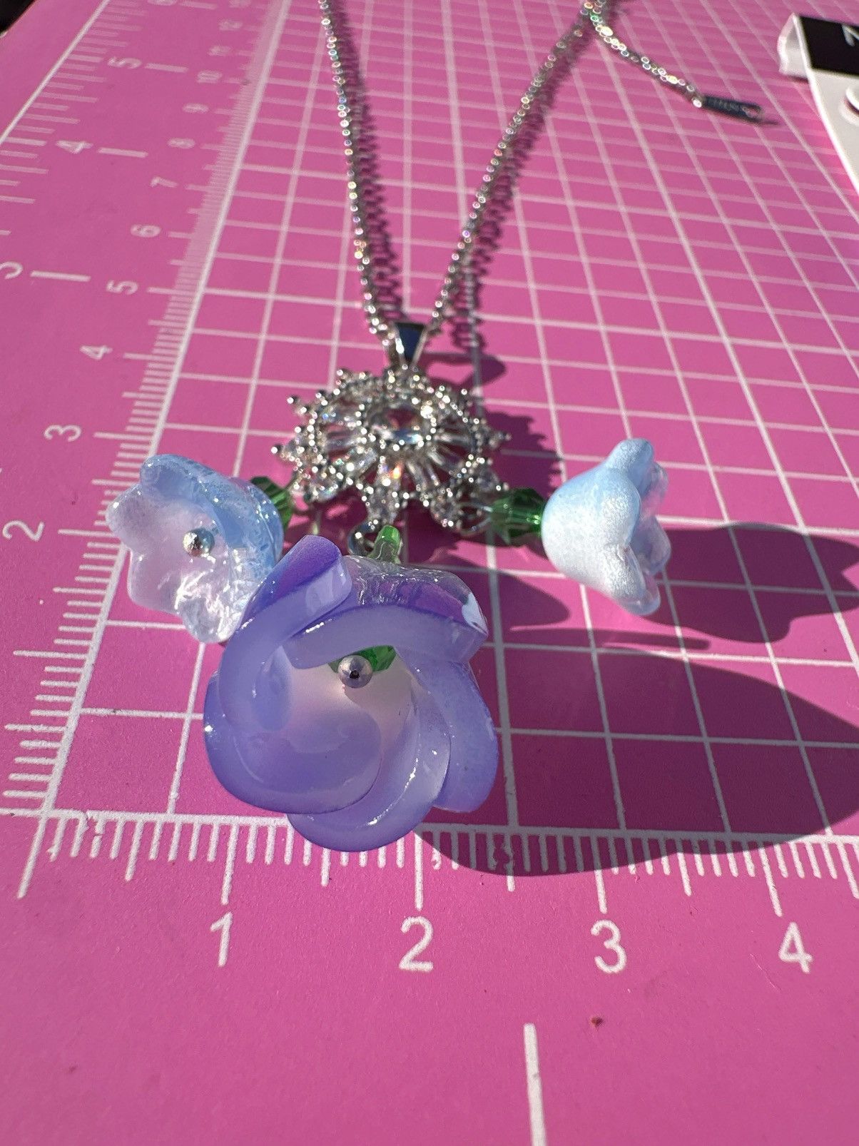 Nine West Nine West 2pc set necklace + earring blue gradient Morning G Size ONE SIZE - 4 Thumbnail