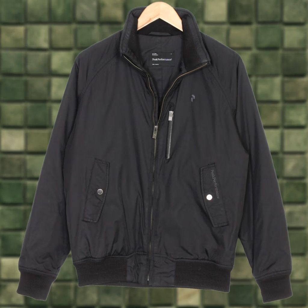 Peak Performance PEAK PERFORMANCE ALEX Bomber Jacket Men Size S Black Padded Quilt Lined MJ2251 Size US S / EU 44-46 / 1 - 1 Thumbnail