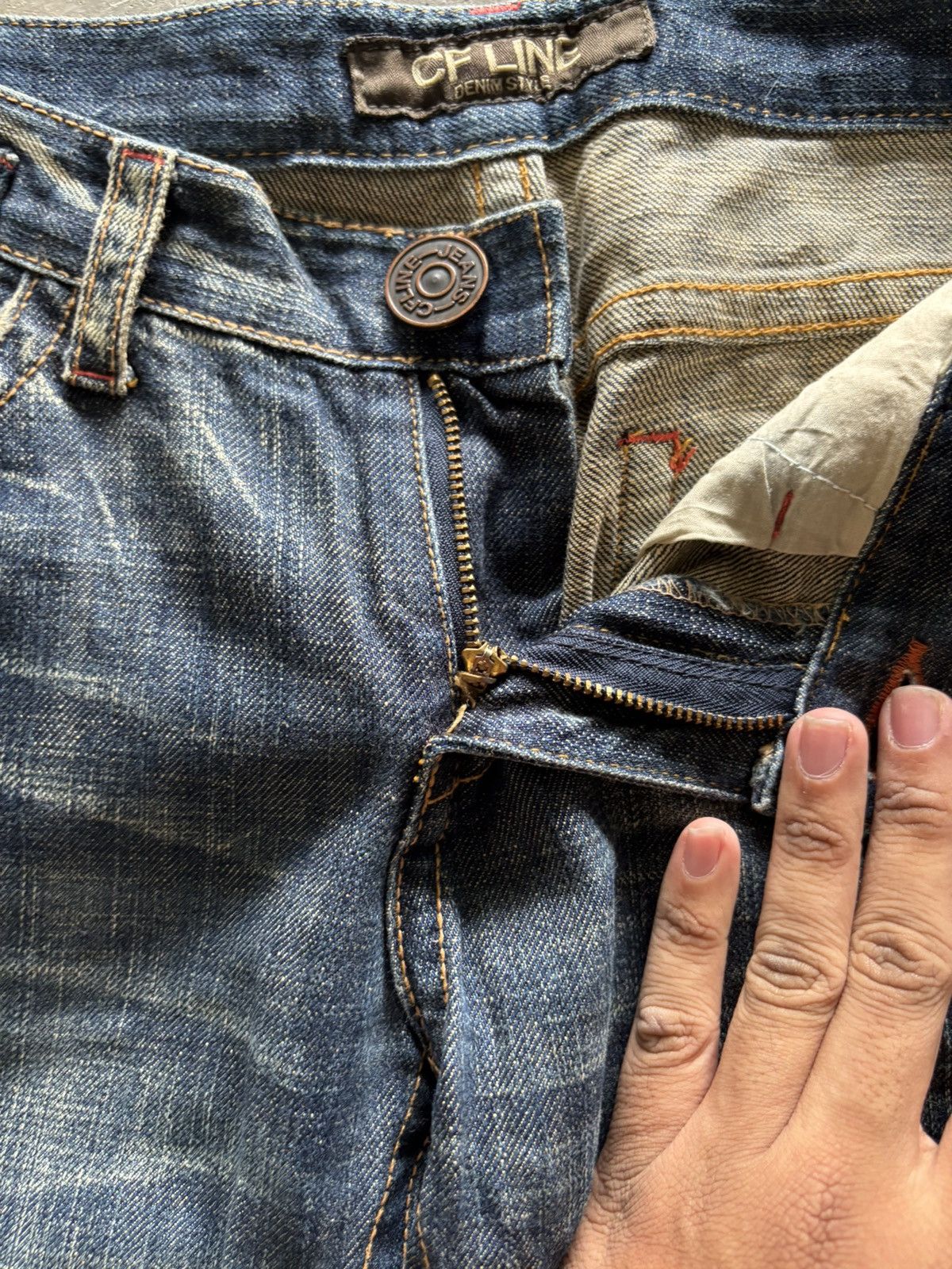 Hysteric Glamour × If Six Was Nine × Japanese Brand SICK TWIST FLARE CFLINE JAPANESE STYLE WASHED RUST SEASON Size US 30 / EU 46 - 5 Thumbnail
