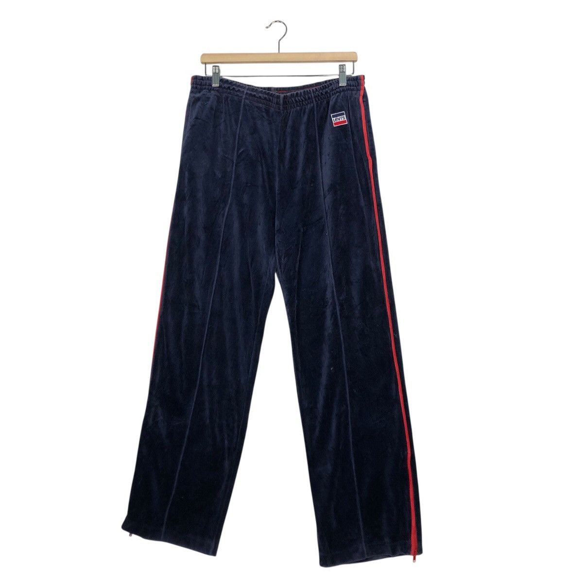 Levi's Levi’s Velour Track Pant — Navy Plush w/ Red Side Line Size US 30 / EU 46 - 3 Thumbnail