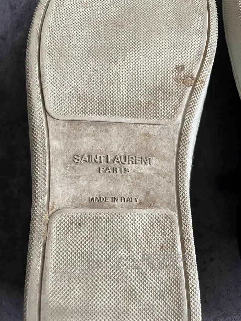 Saint Laurent Paris Saint Laurent Paris Black lightning heart stud flat shoes Size US 9 / EU 42 - 8 Thumbnail