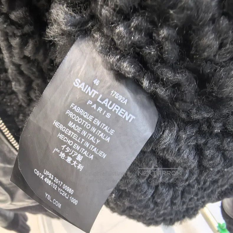 Saint Laurent Paris Saint Laurent Paris Leather and Fur Jacket i Size US S / EU 44-46 / 1 - 4 Thumbnail