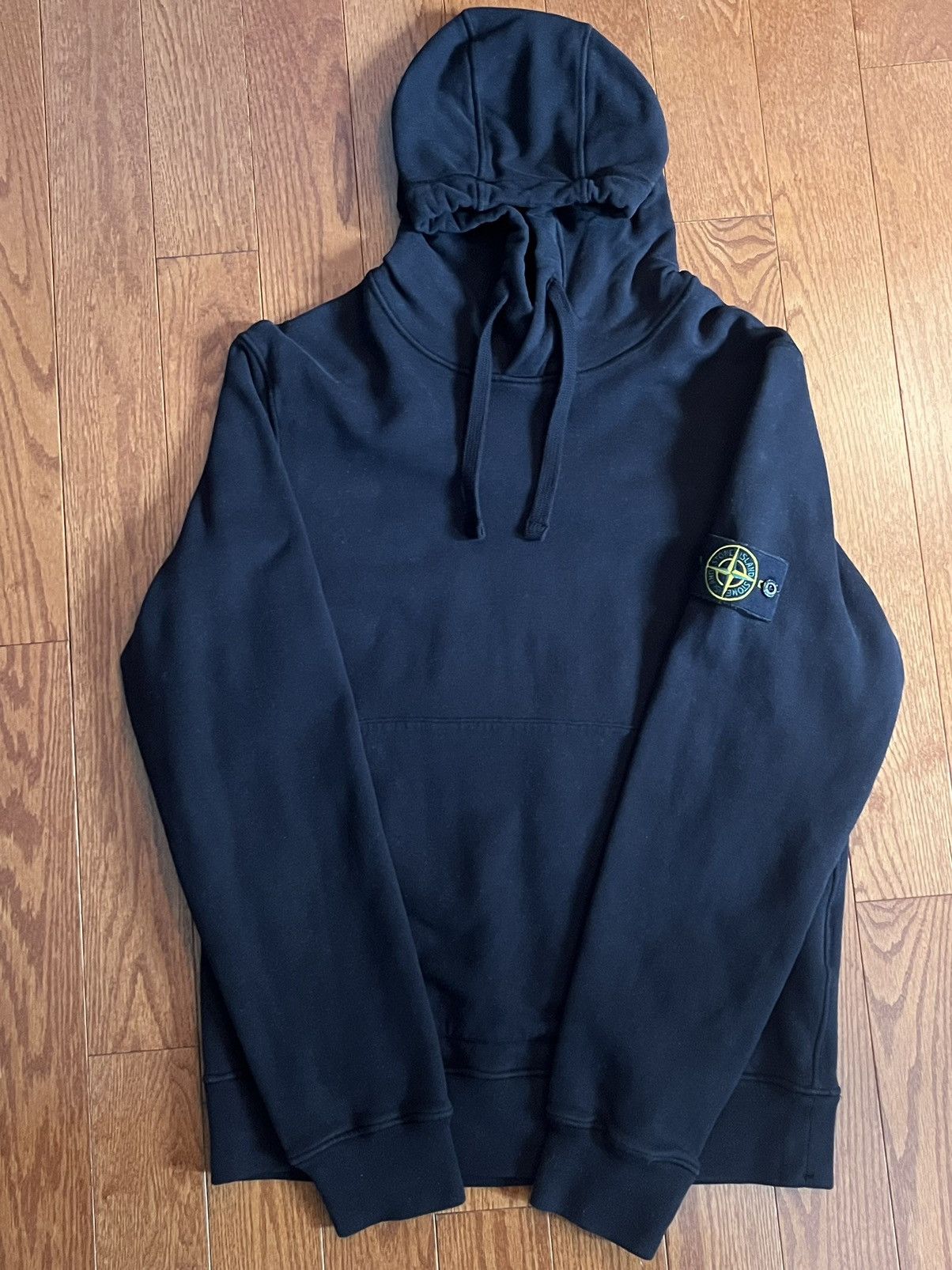 Stone Island Stone Island Patch Logo Hoodie Black Designer Massimo Osti Size US M / EU 48-50 / 2 - 1 Thumbnail