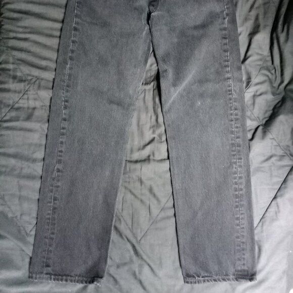 Levi's Vintage Clothing Vintage Levi's 501 Button Fly Black Denim Jeans 32x30 Size US 32 / EU 48 - 4 Thumbnail