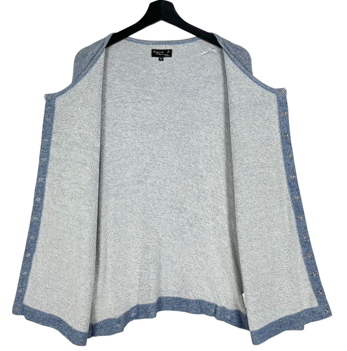 Designer × agnes b. Agnes B. Pearl Button Cardigan Jacket Size L / US 10 / IT 46 - 7 Thumbnail