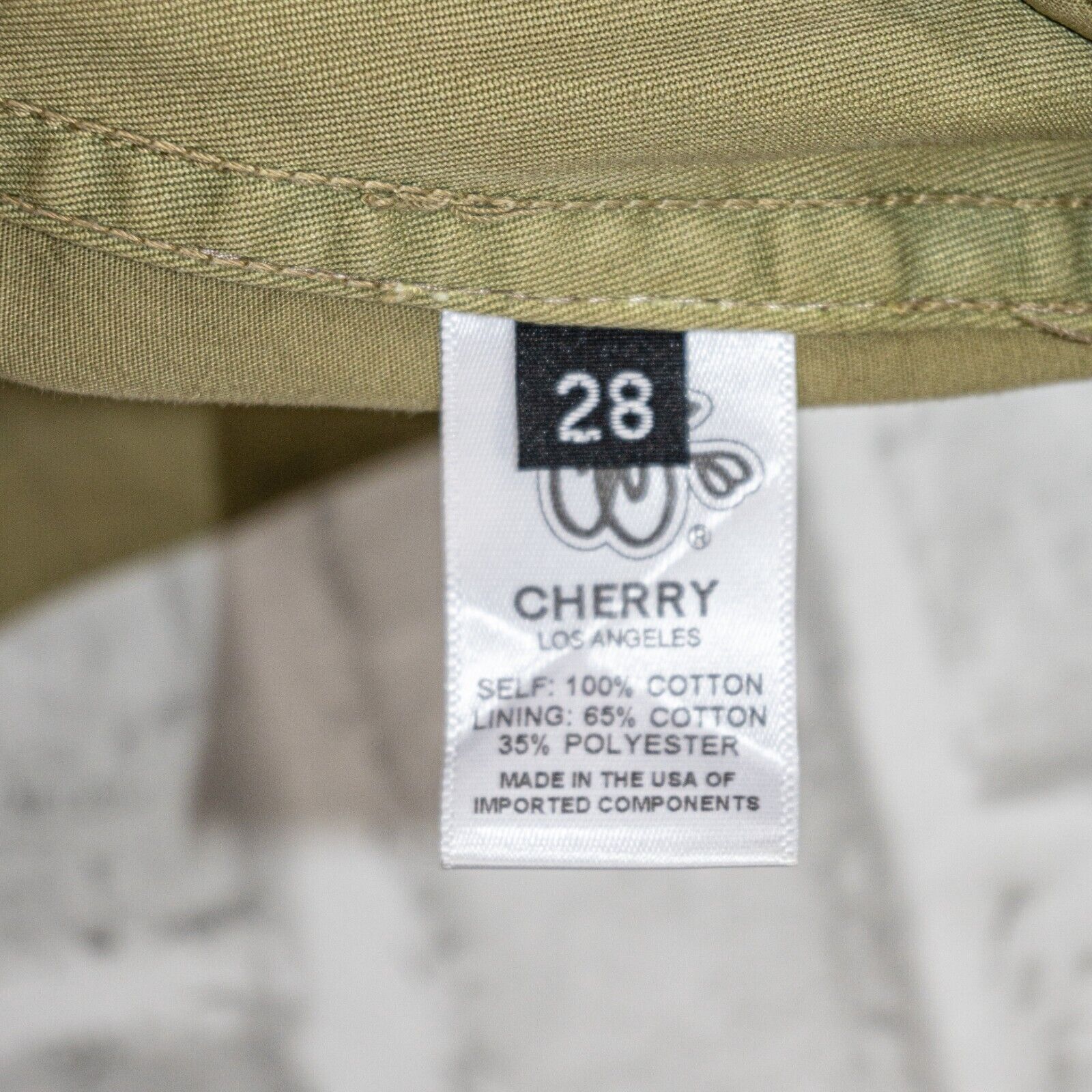 Cherry LA CHERRY LA Men's Utility Cargo Pants in Thyme Khaki beige Size US 28 / EU 44 - 8 Thumbnail