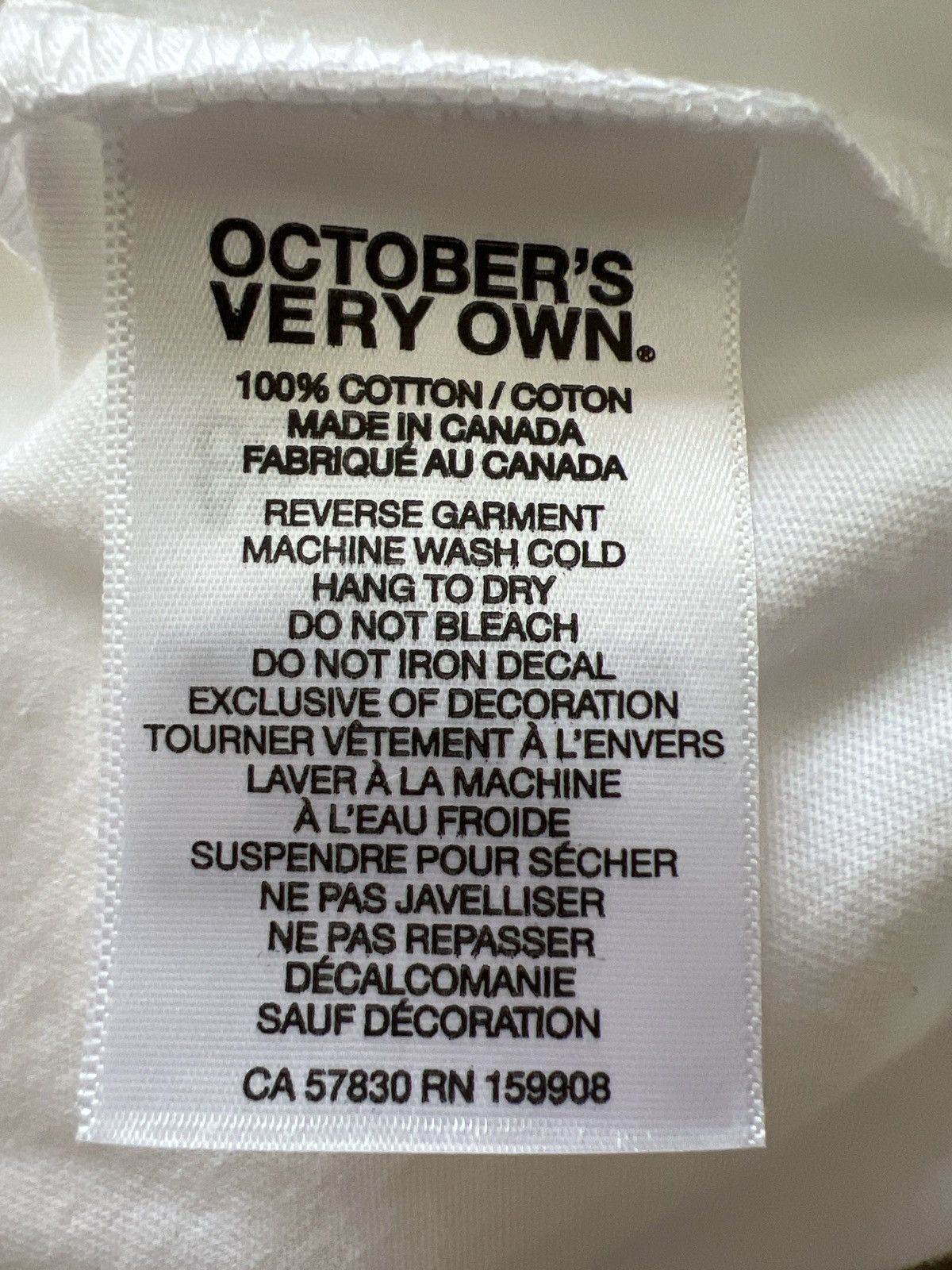 October's Very Own OVO Maple Leaf Graphic Tee White XL Size US XL / EU 56 / 4 - 7 Thumbnail