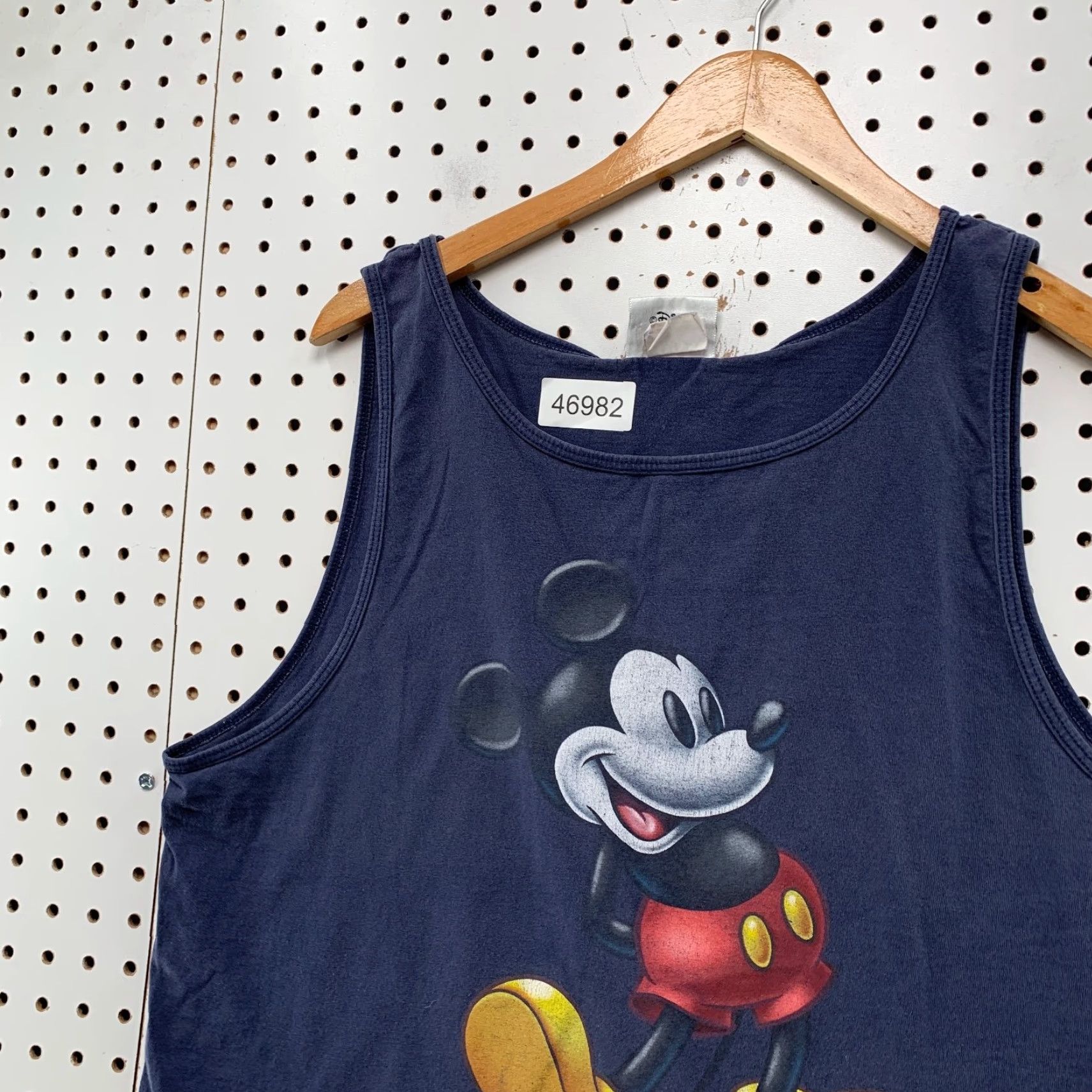 Disney VINTAGE Walt Disney Mikey Mouse Tank Shirt Mens Medium Blue Sleeveless 90s USA Size US M / EU 48-50 / 2 - 4 Thumbnail