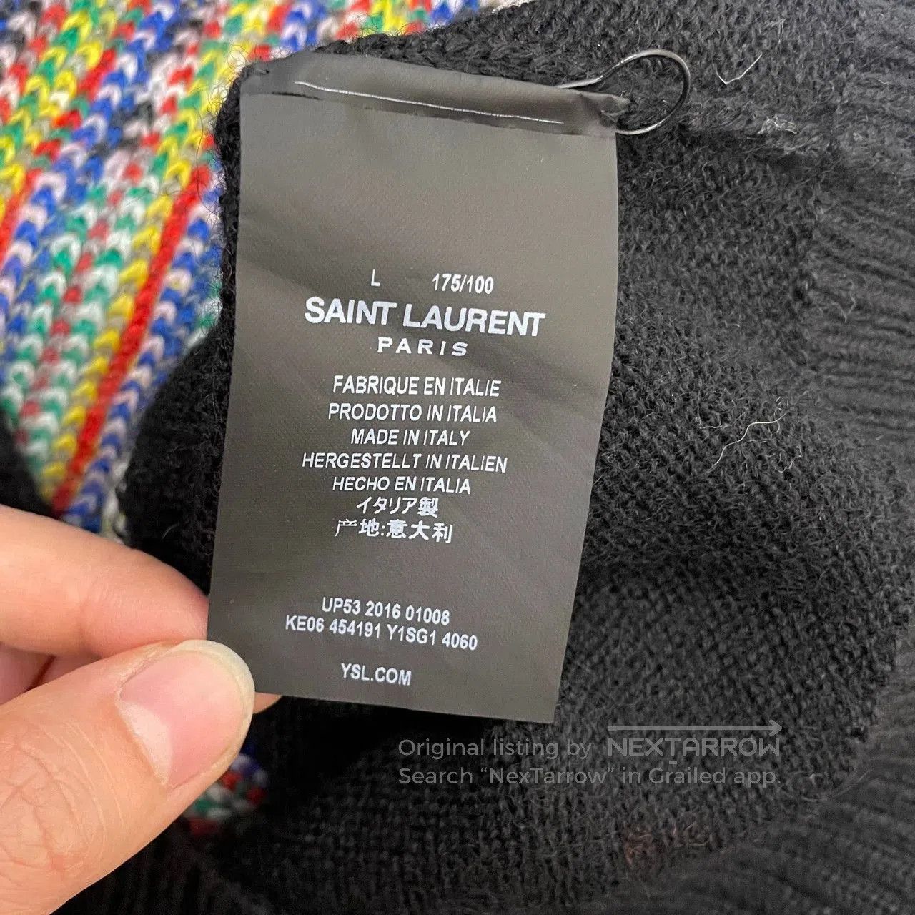Saint Laurent Paris Saint Laurent Paris Shark sweater. Size US L / EU 52-54 / 3 - 6 Thumbnail