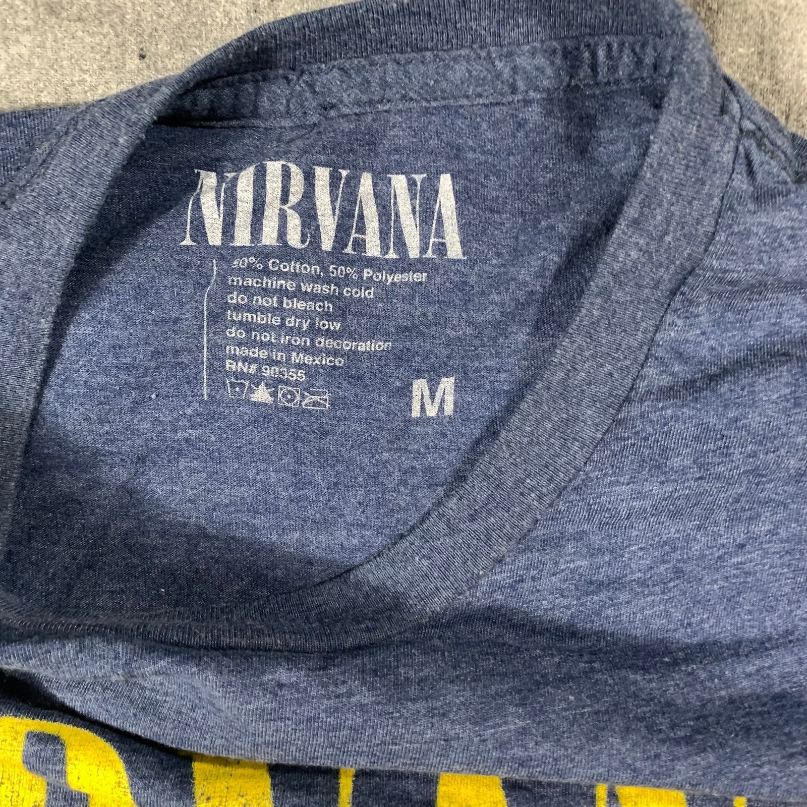 Nirvana NIRVANA Shirt Women Medium Blue Casual Size M / US 6-8 / IT 42-44 - 3 Thumbnail