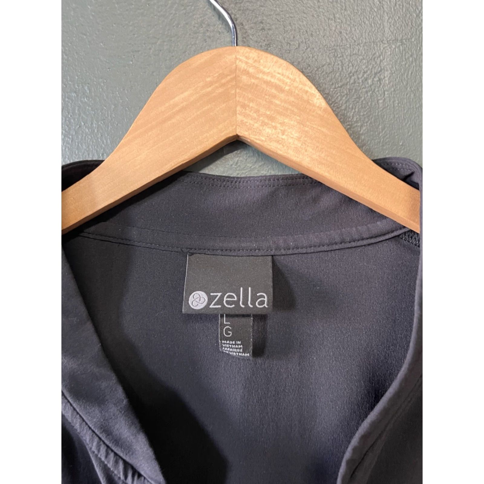 Vintage Zella Jacket Mens Black Full Zip Athletic Zip Size US L / EU 52-54 / 3 - 3 Thumbnail