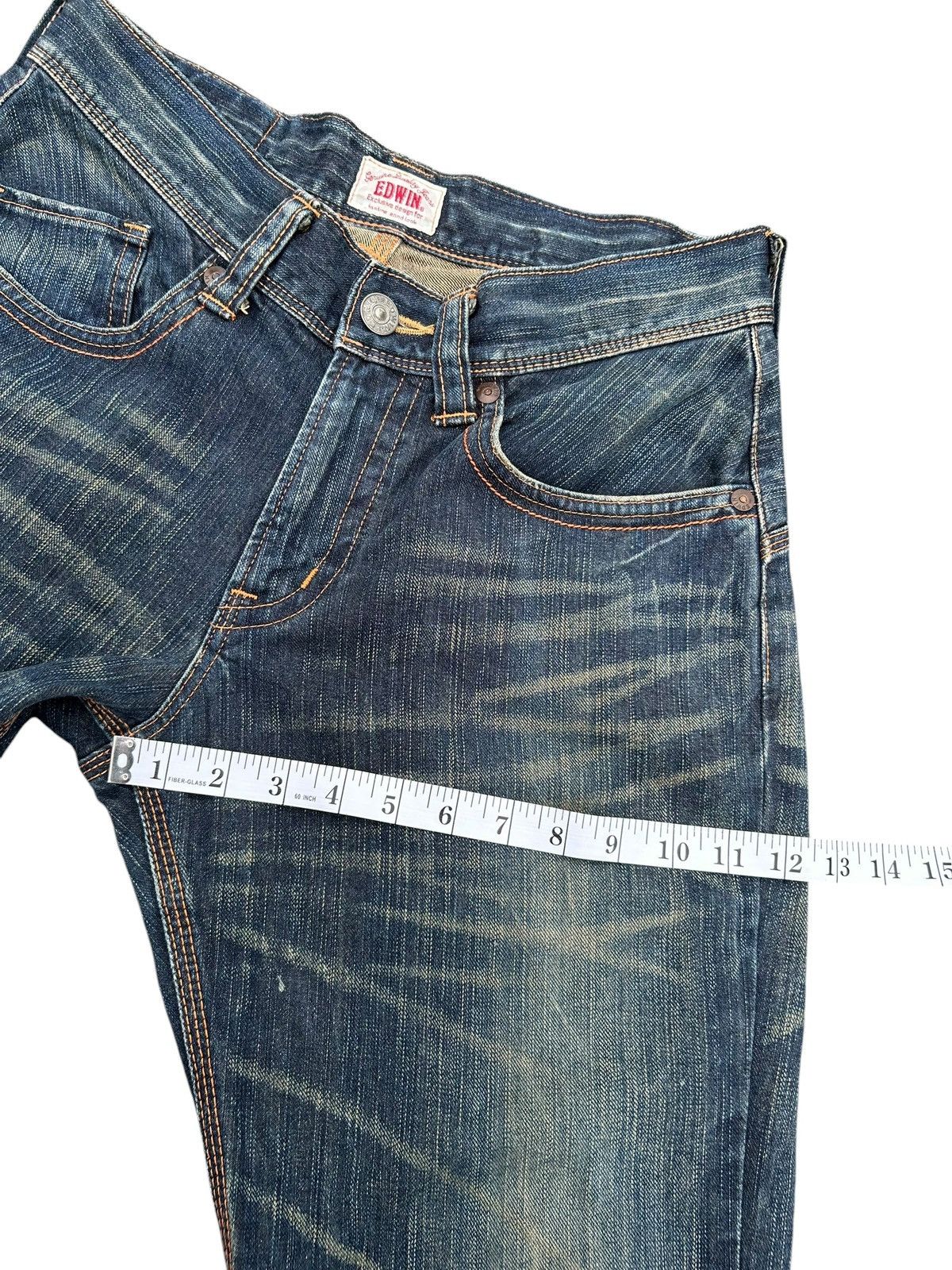 Kapital Flare Vintage Edwin Buckle Back Rusty Distressed Denim Jeans Size US 32 / EU 48 - 14 Thumbnail