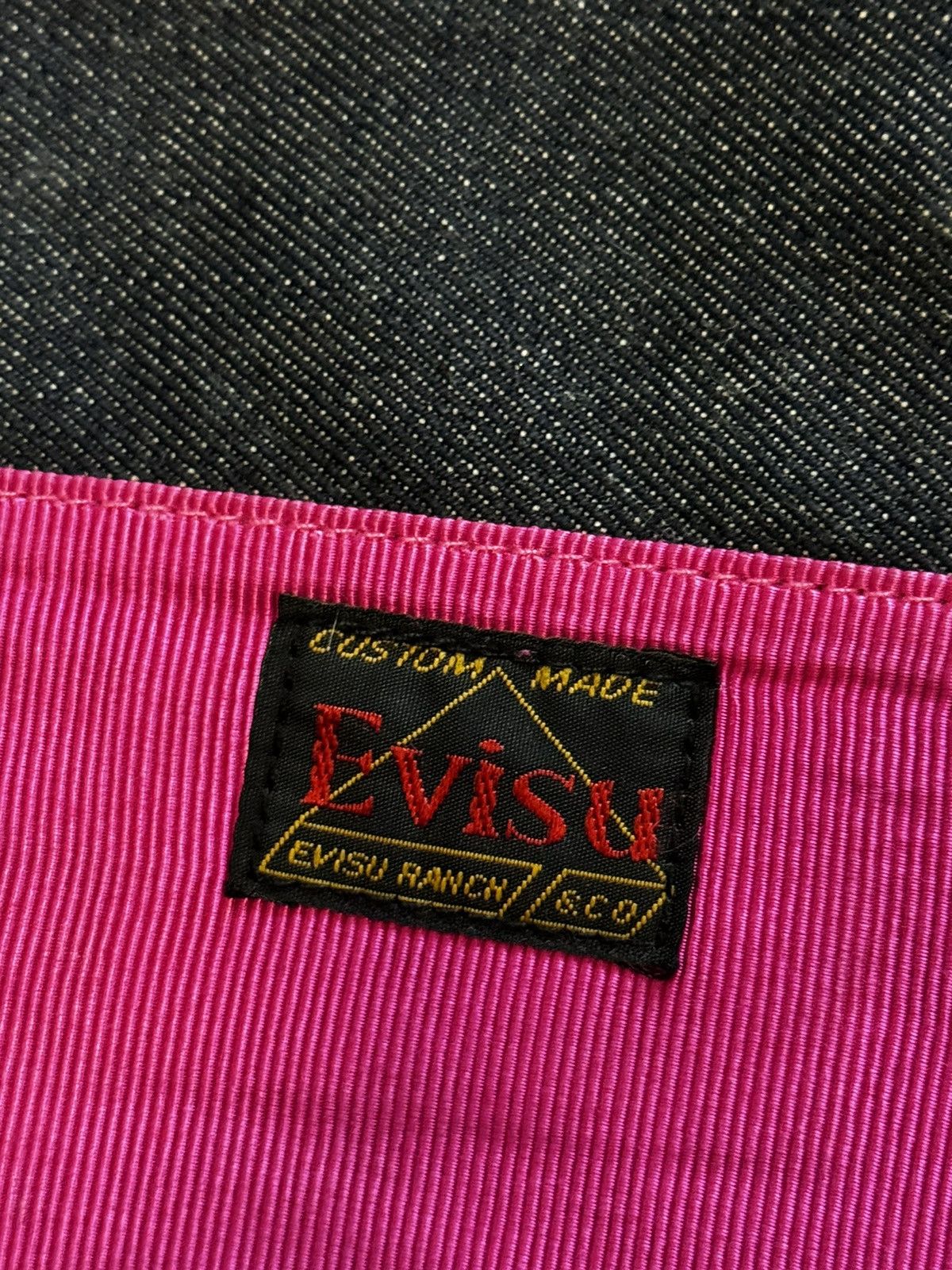 Evisu Vintage Evisu Mini Small Tote Hand Bag Denim Blue Navy Size ONE SIZE - 9 Thumbnail