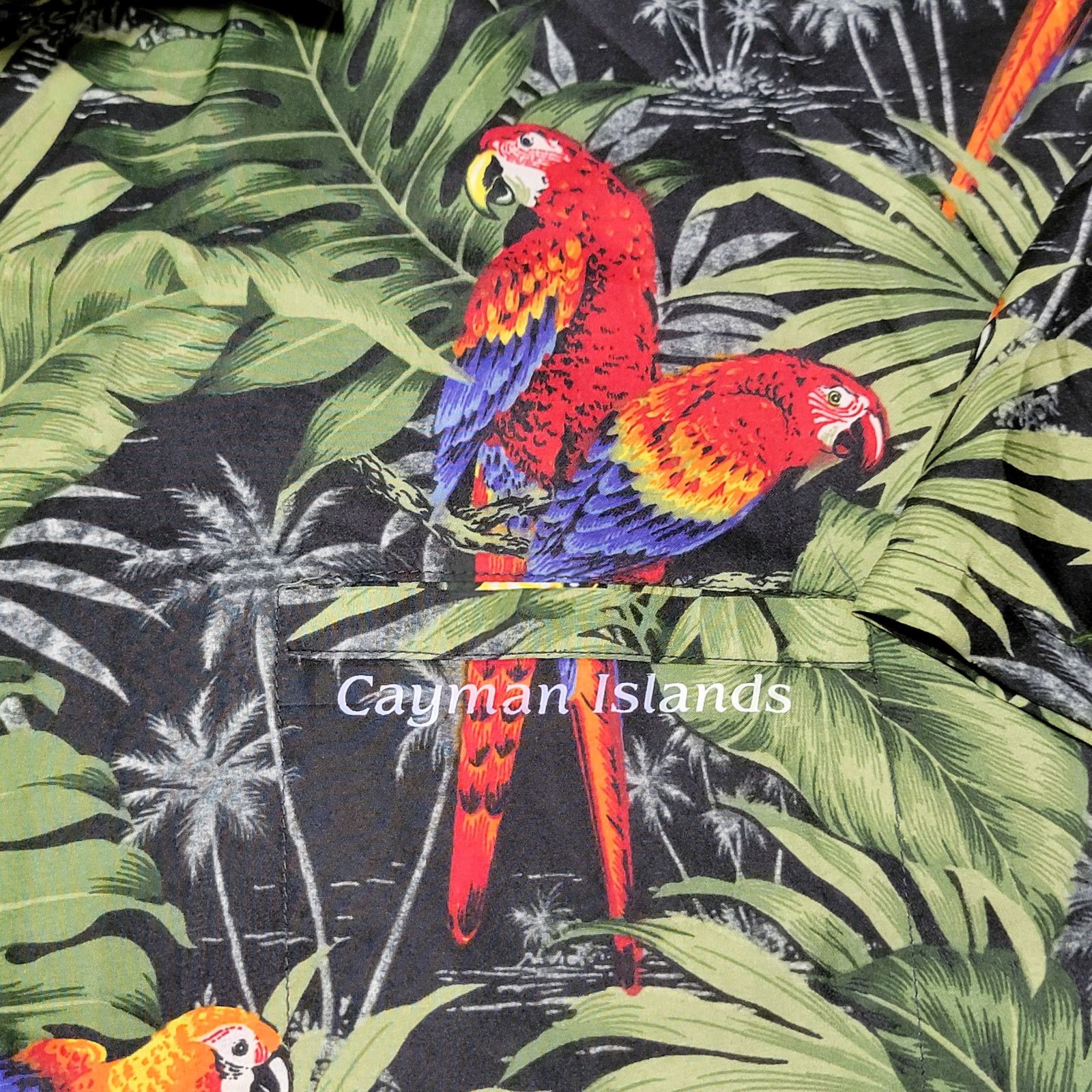 Other Mia's Tropical Parrot Button Shirt "Cayman Islands" - 3XL Size US XXL / EU 58 / 5 - 3 Thumbnail