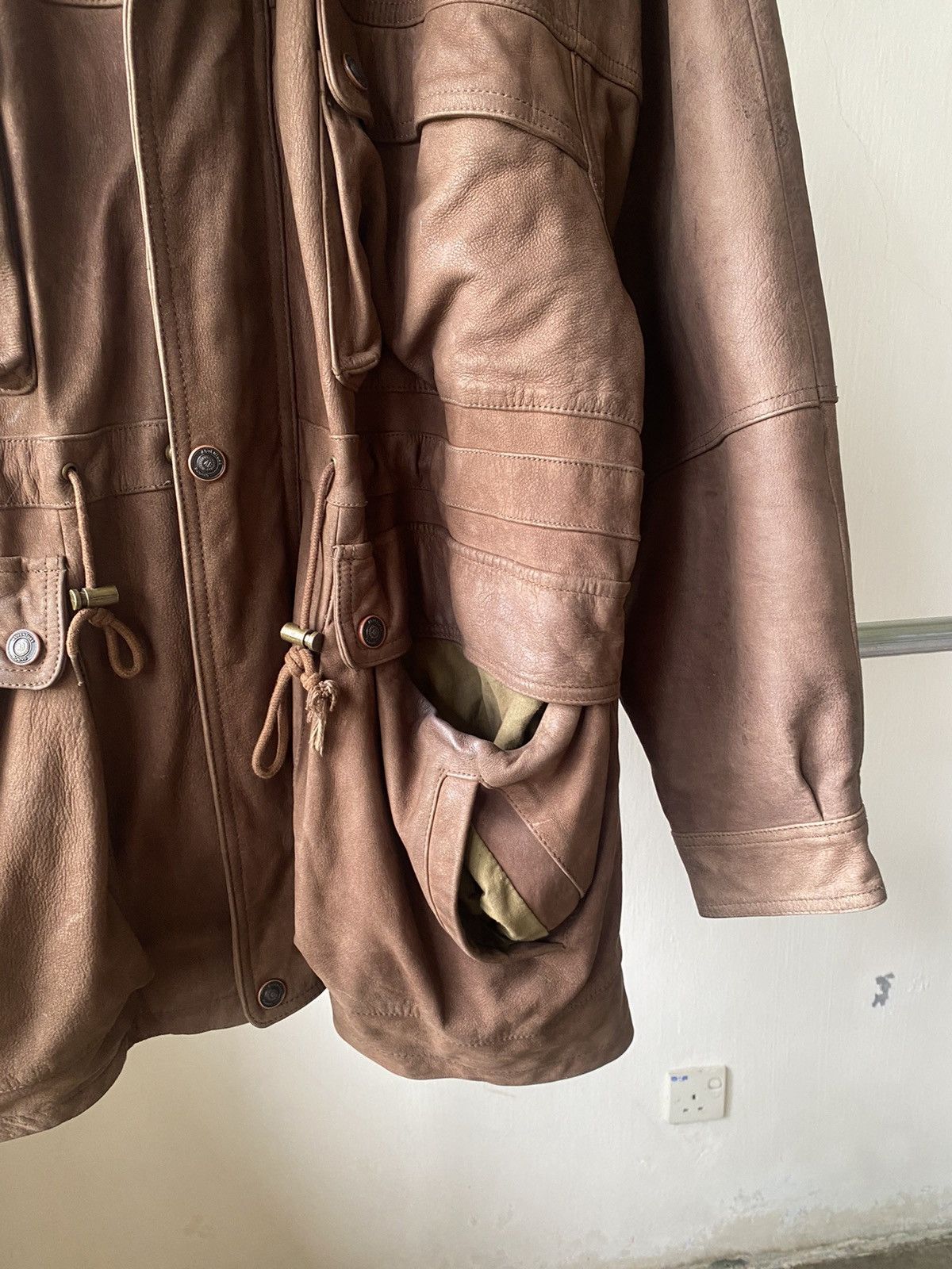 Vintage VINTAGE WILSONS LEATHER PARKA JACKET WINTER PUNK GRUNGE LGB Size US L / EU 52-54 / 3 - 9 Thumbnail