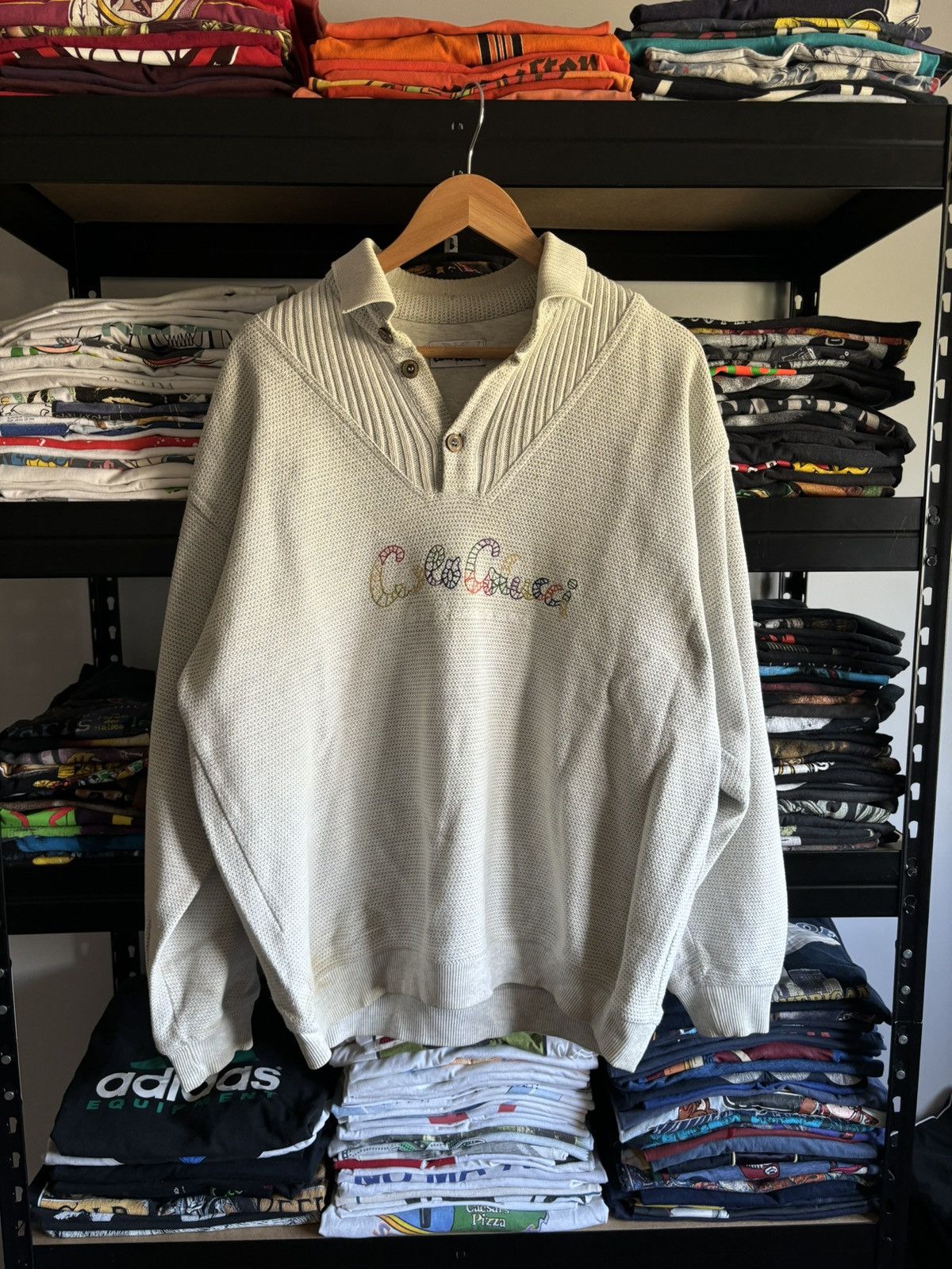 Carlo Colucci × Vintage Carlo Colucci Multicolour Vintage Sweater 90s Knitwear Size US M / EU 48-50 / 2 - 1 Thumbnail