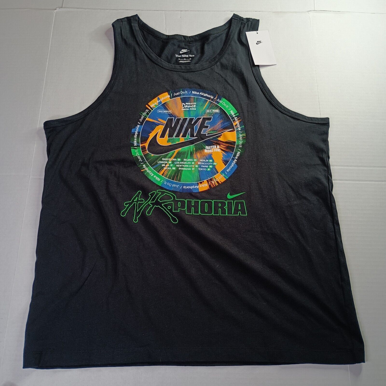 Nike Nike Sportswear Air-phoria Tank Top Mens XL Black FV3726-010 Size US XL / EU 56 / 4 - 1 Thumbnail