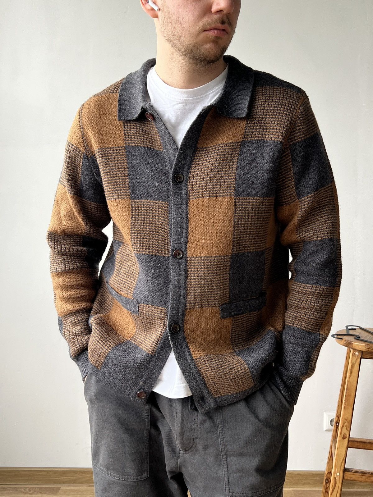 Percival Percival Men’s Knit Jacket Cardigan Size L Size US L / EU 52-54 / 3 - 1 Thumbnail