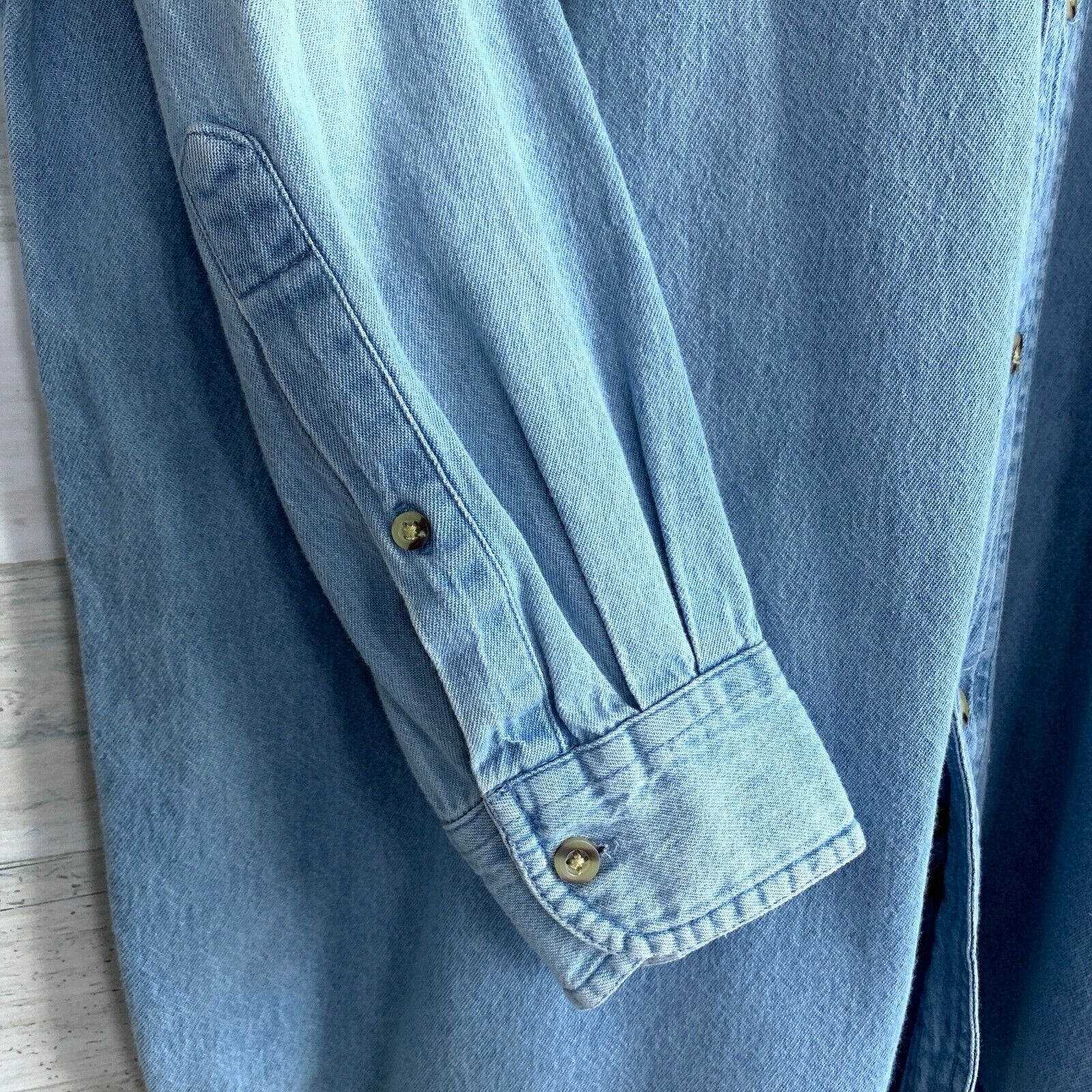 Other McDonalds M Gear Vintage 90s Denim Shirt Blue Mens L Size US L / EU 52-54 / 3 - 4 Thumbnail