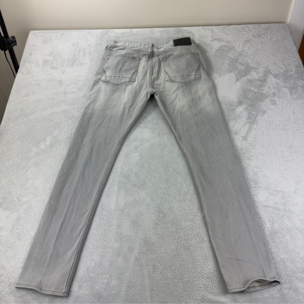 Allsaints All Saints Cigarette Men's Size 32x30 Light Grey Button Fly Size US 33 - 3 Thumbnail