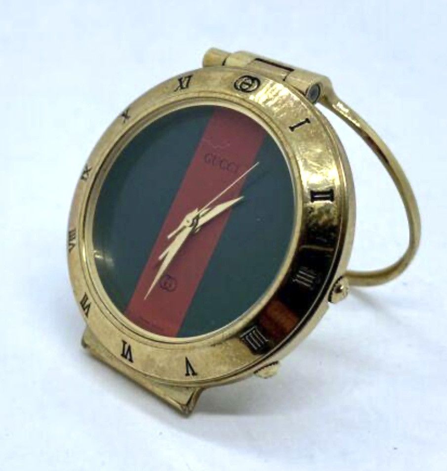 Gucci × Vintage VINTAGE GUCCI 0300 GOLD BEDSIDE TRAVEL ALARM CLOCK Size ONE SIZE - 2 Thumbnail