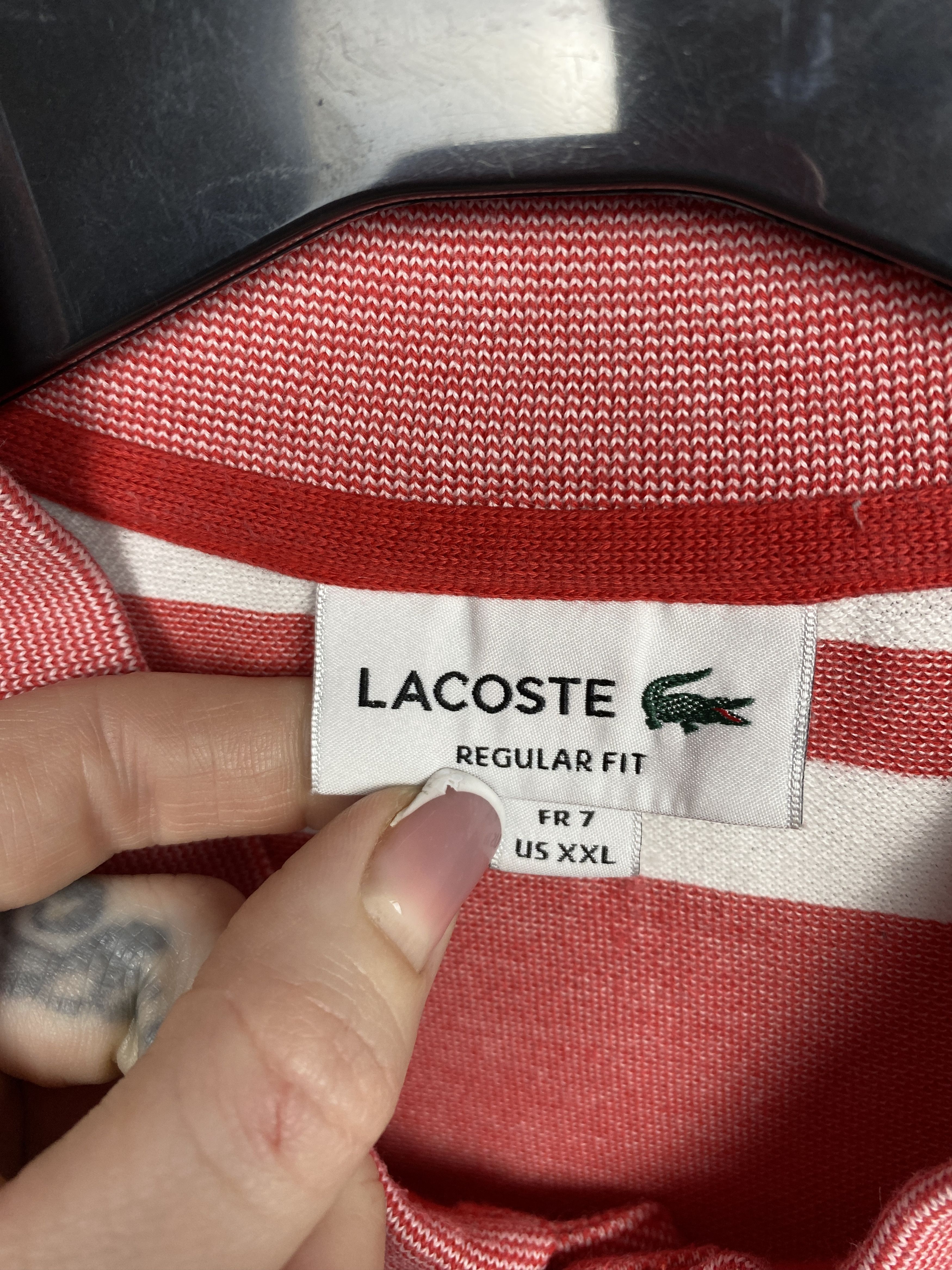 Lacoste × Vintage Lacoste Vintage Mens Polo Shirt Size 7 XXL Size US XXL / EU 58 / 5 - 4 Thumbnail