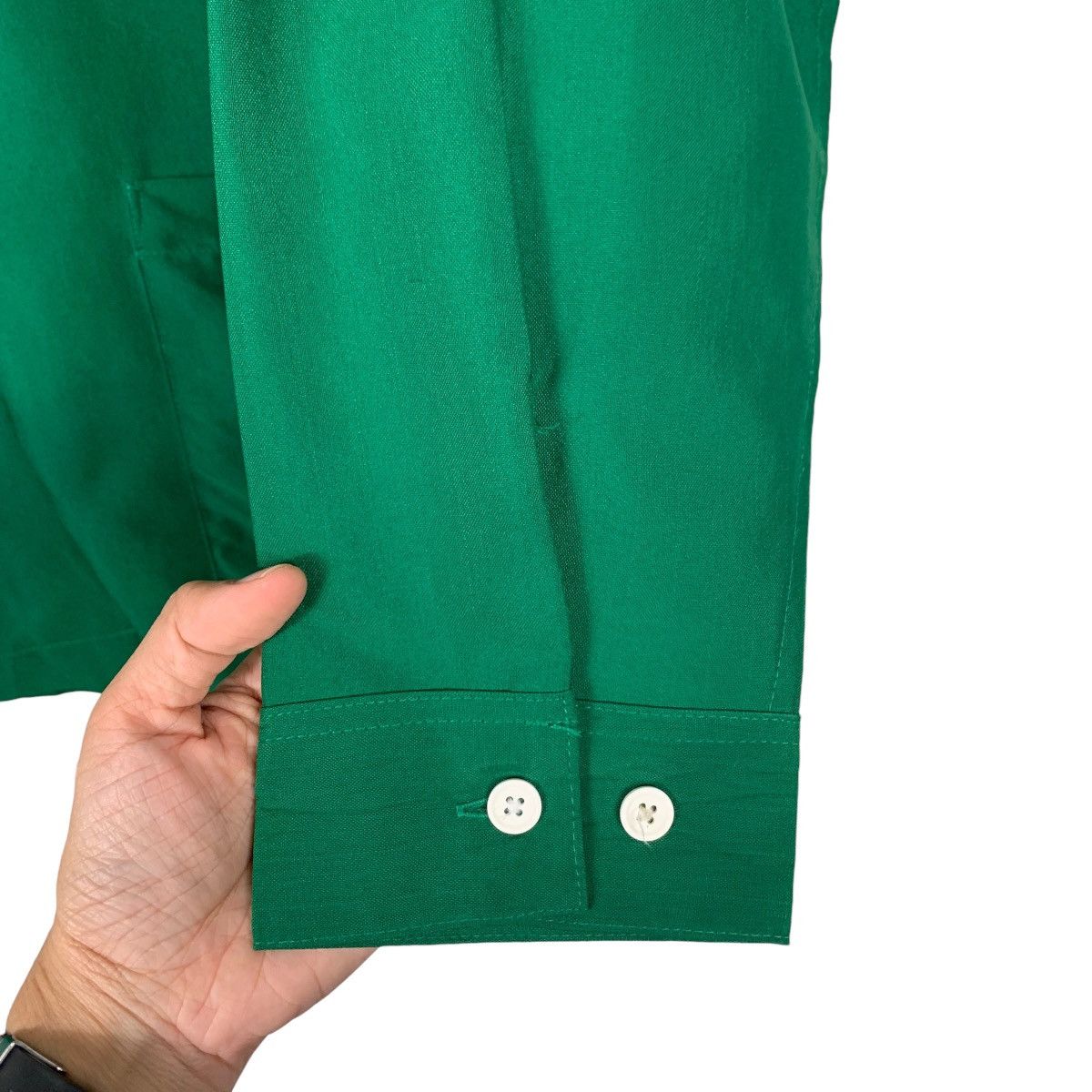 Japanese Brand 7-ELEVEN Big Logo Green Long Sleeve Uniform Jacket #2084-C91 Size US L / EU 52-54 / 3 - 14 Thumbnail