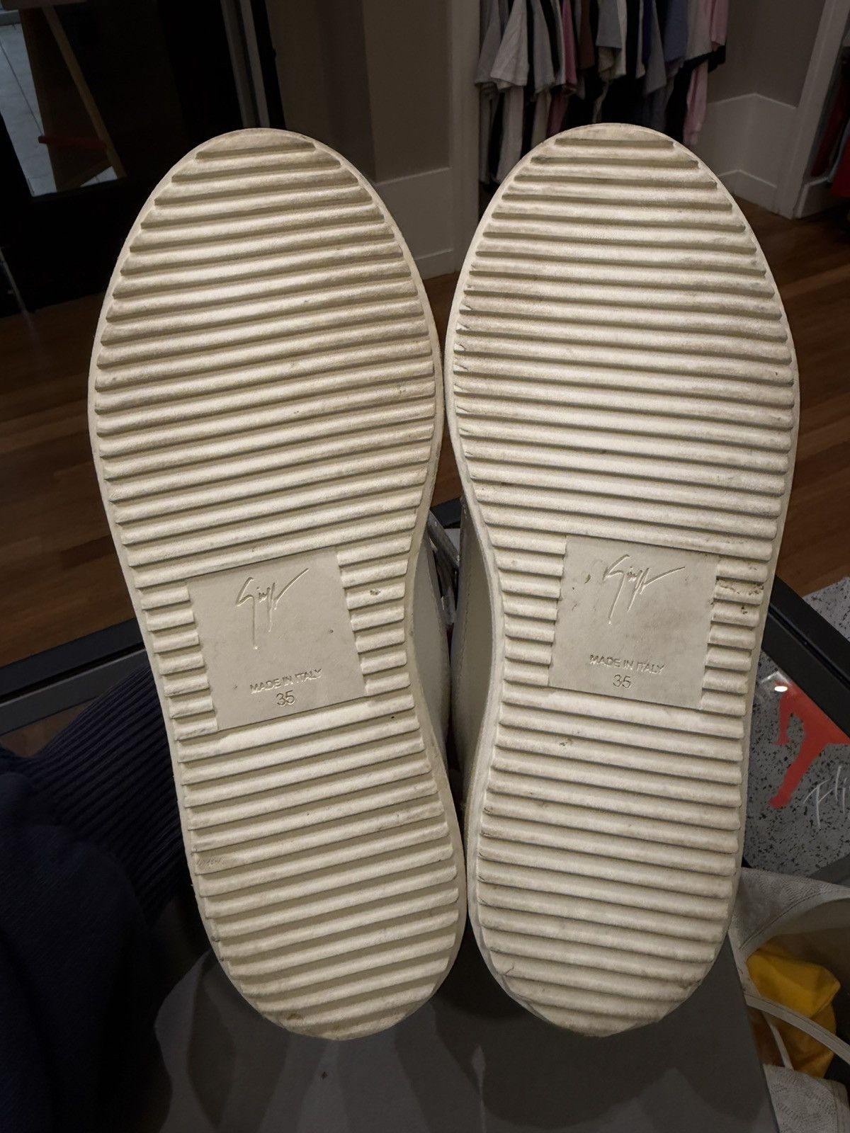 Giuseppe Zanotti Giuseppe Zanotti Zip Sneakers - White Size US 5 / IT 35 - 5 Thumbnail