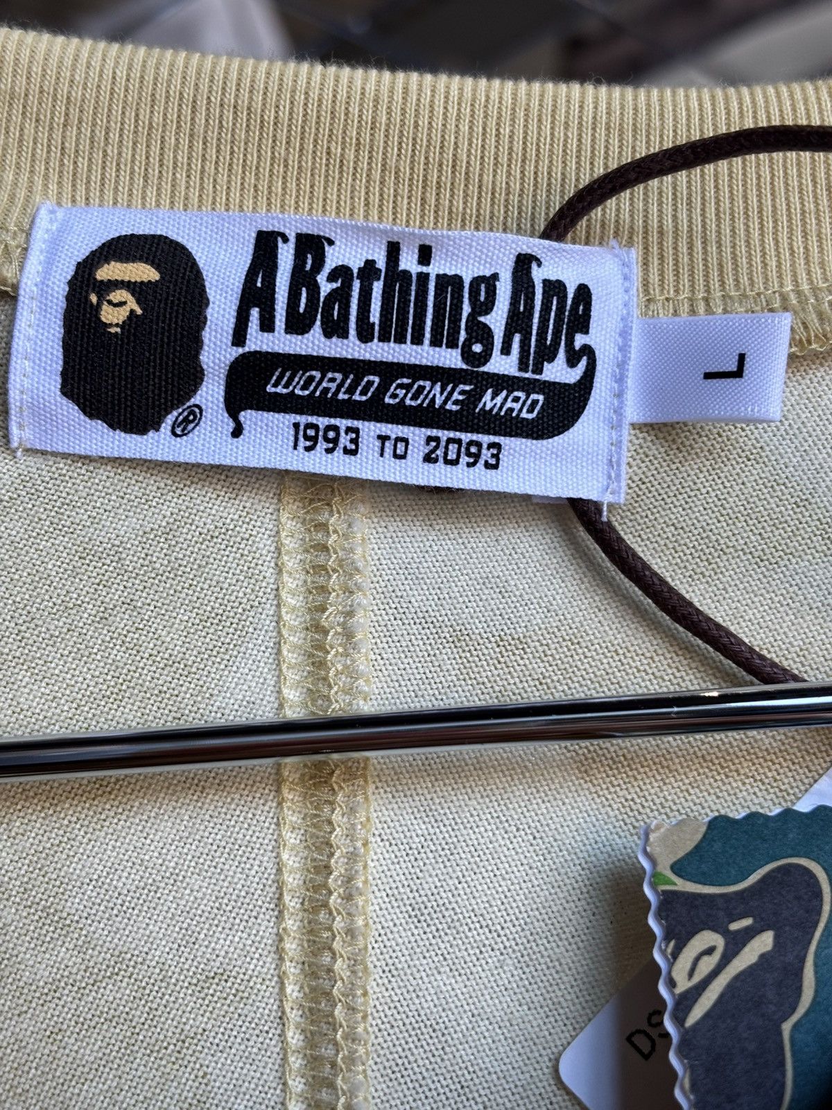 Bape BAPE YELLOW LONG SLEEVE SIZE L Size US L / EU 52-54 / 3 - 8 Thumbnail