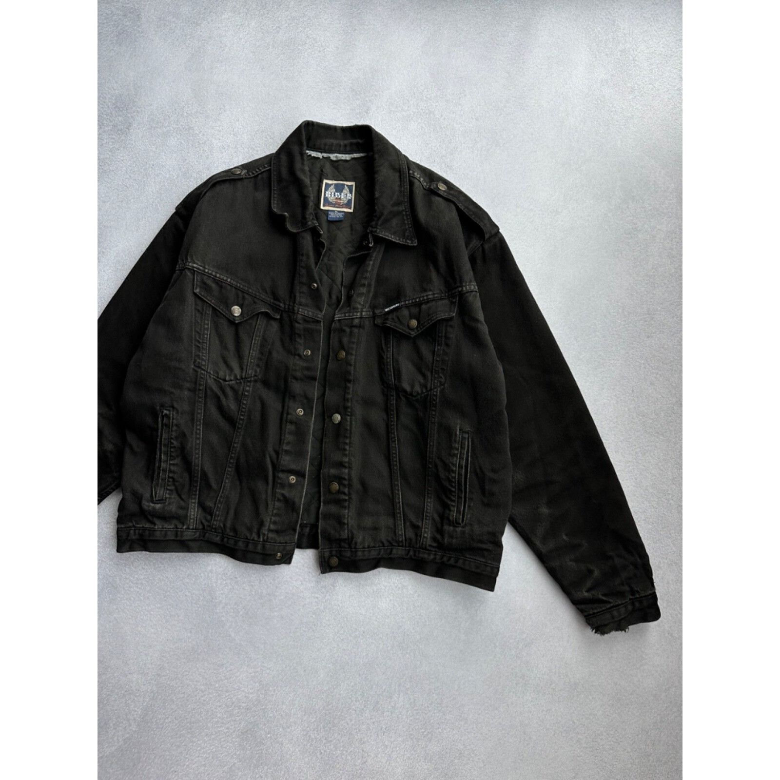 Ferrari VTG Harley-Davidson Biker Blues Moto Distressed Jacket Size US S / EU 44-46 / 1 - 3 Thumbnail