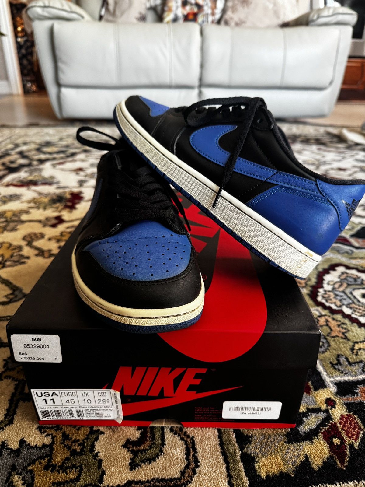 Jordan Brand × Nike Jordan 1 Low Royals size 11 Size US 11 / EU 44 - 1 Thumbnail