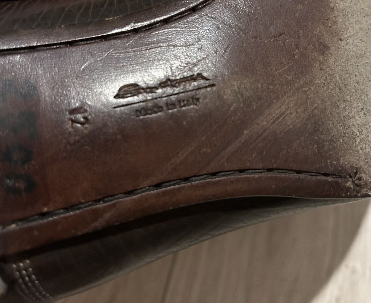Santoni Santoni classic brown leather oxford formal shoes Size US 12 / EU 45 - 9 Thumbnail