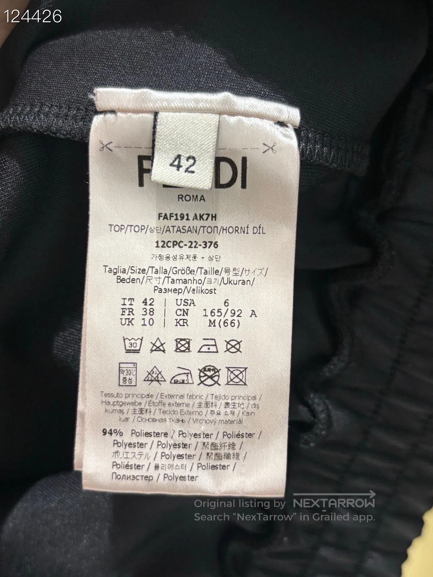 Fendi Fendi Women's Side Logo Cropped Hoodie. Size M / US 6-8 / IT 42-44 - 5 Thumbnail