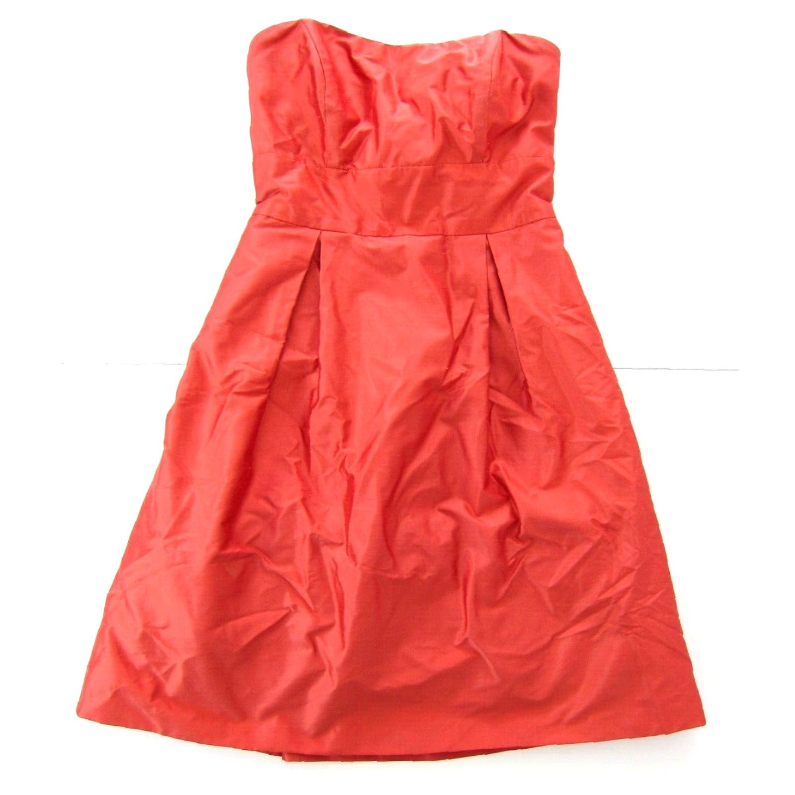 Vintage Jenny Yoo Collection Silk Orange Strapless Dress Women 6 Bridal Prom Party Dress Vintage Size M / US 6-8 / IT 42-44 - 2 Thumbnail