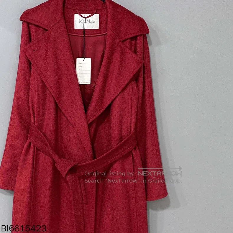 Max Mara Max Mara Long Red Coat Size XS / US 0-2 / IT 36-38 - 2 Thumbnail