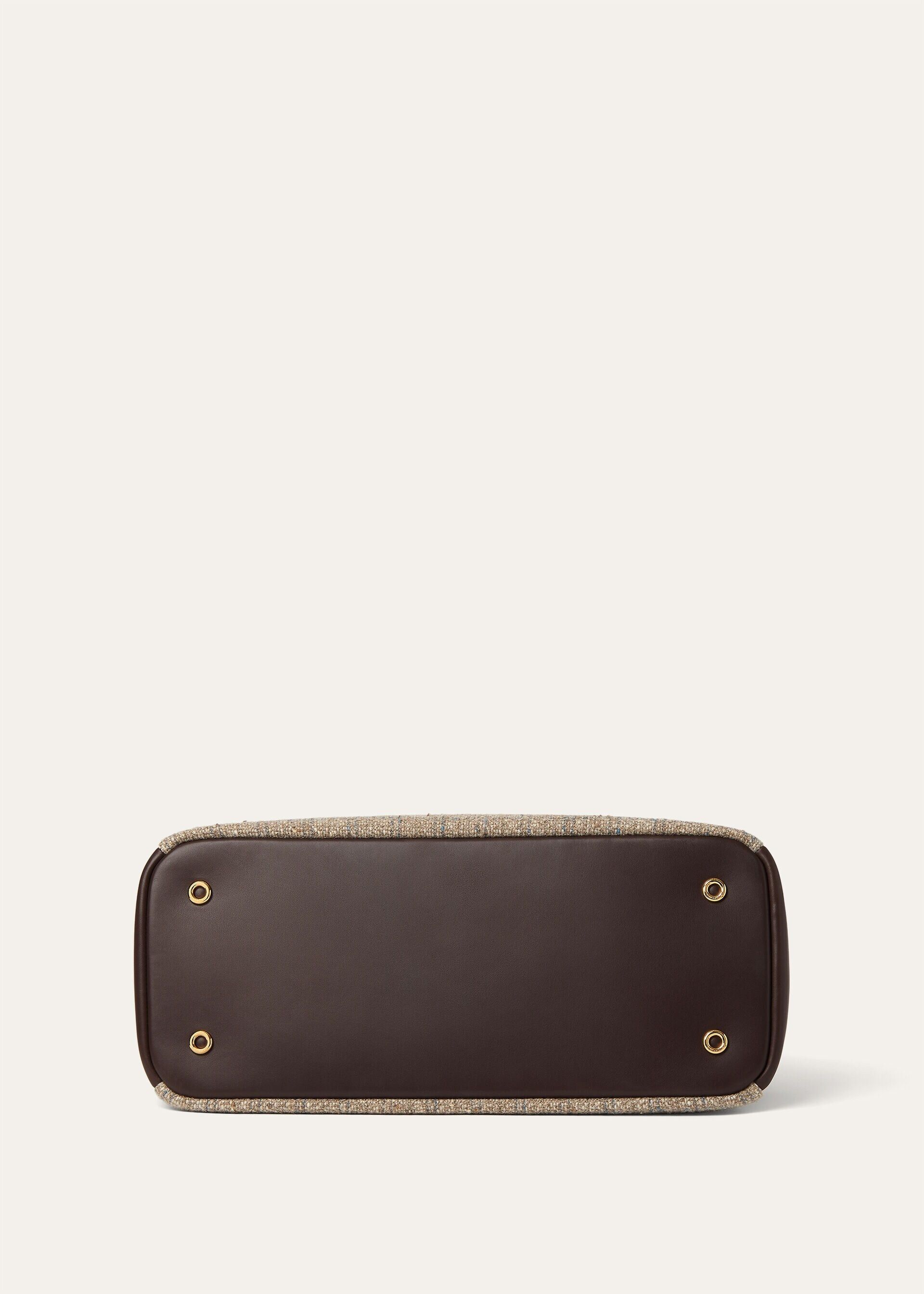 Loro Piana os11x0426 FAR0729 Size: OS / Medium Needle Bag Brown White Size ONE SIZE - 7 Thumbnail